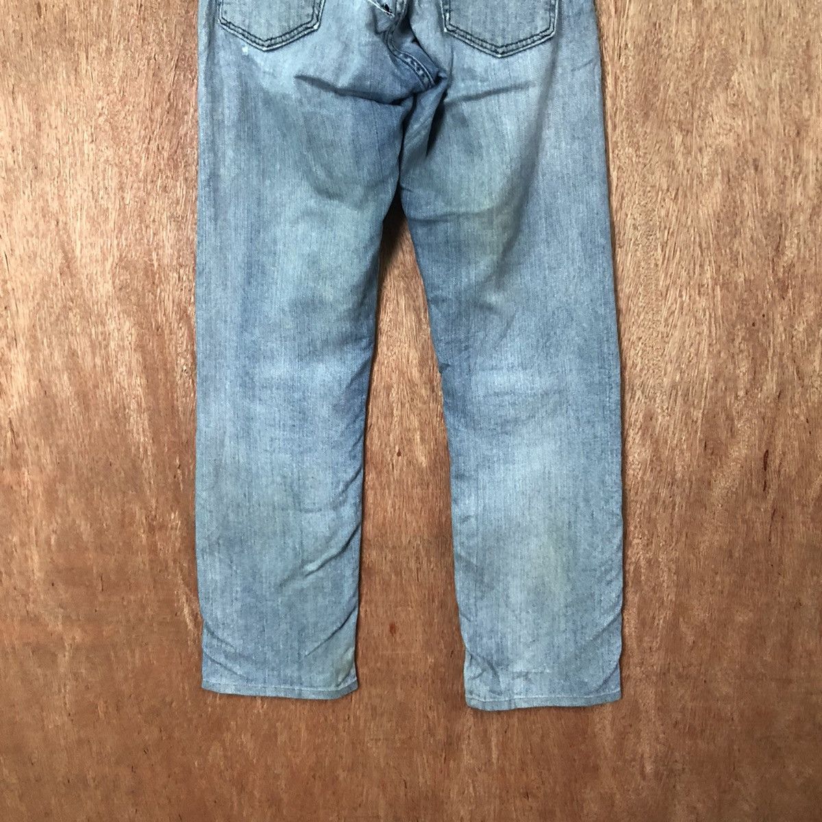 Levi's 513 Levis Blue distressed Denim jeans pants #6385 Size US 26 / EU 42 - 8 Thumbnail