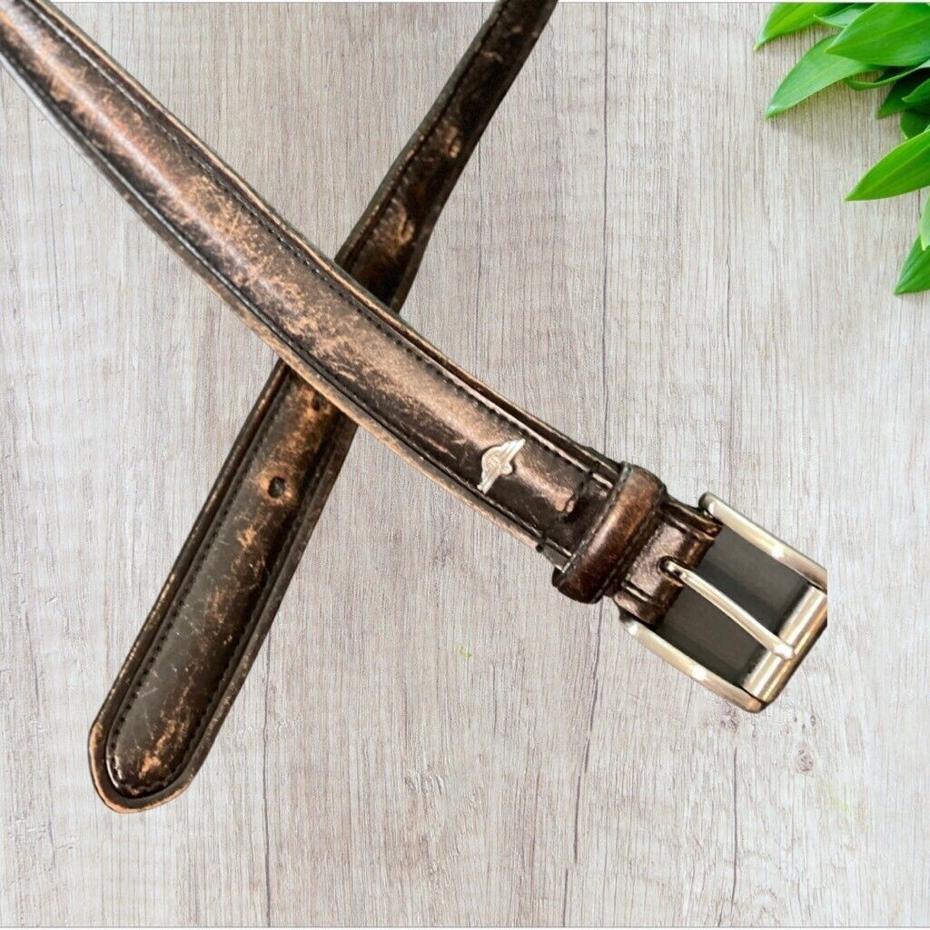 Dockers Dockers Mens Dress Belt Brown Leather Adjustable Buckle Meda ...