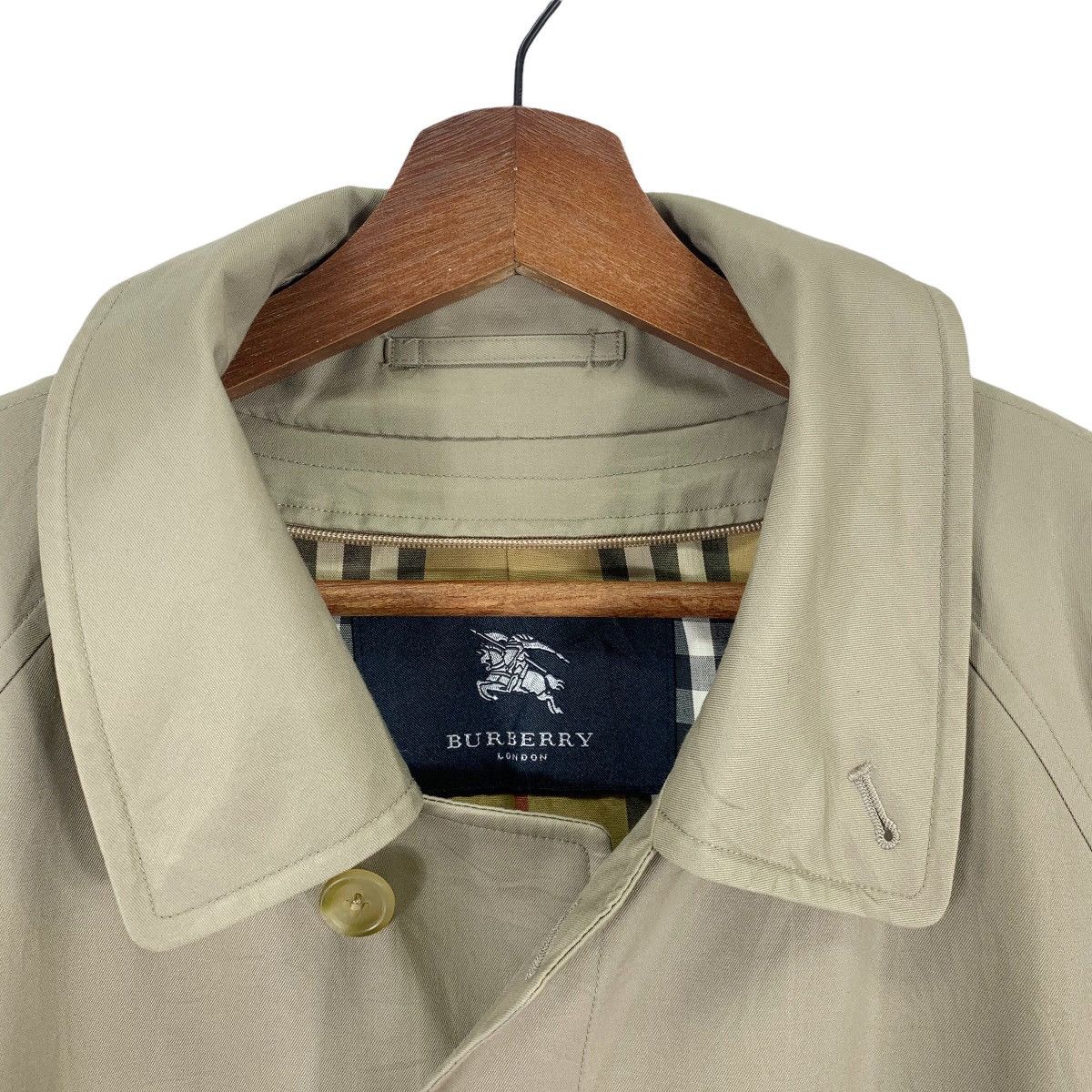 Burberry × Burberry Prorsum VINTAGE BURBERRY OF LONDON NOVA CHECK OVERCOAT LONG JACKET Size US L / EU 52-54 / 3 - 6 Thumbnail