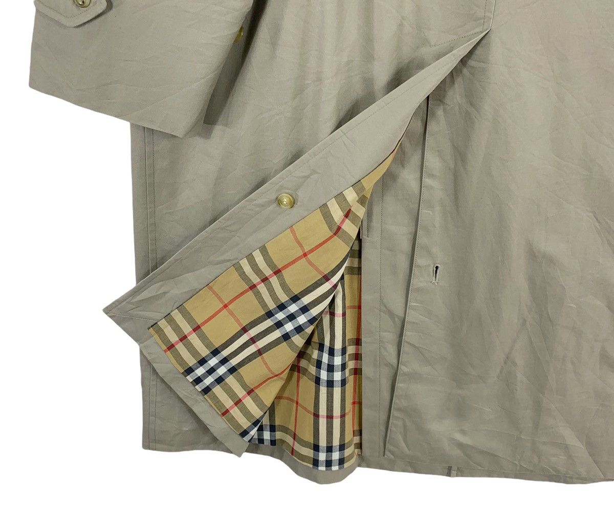 Burberry × Burberry Prorsum VINTAGE BURBERRY OF LONDON NOVA CHECK OVERCOAT LONG JACKET Size US L / EU 52-54 / 3 - 14 Thumbnail