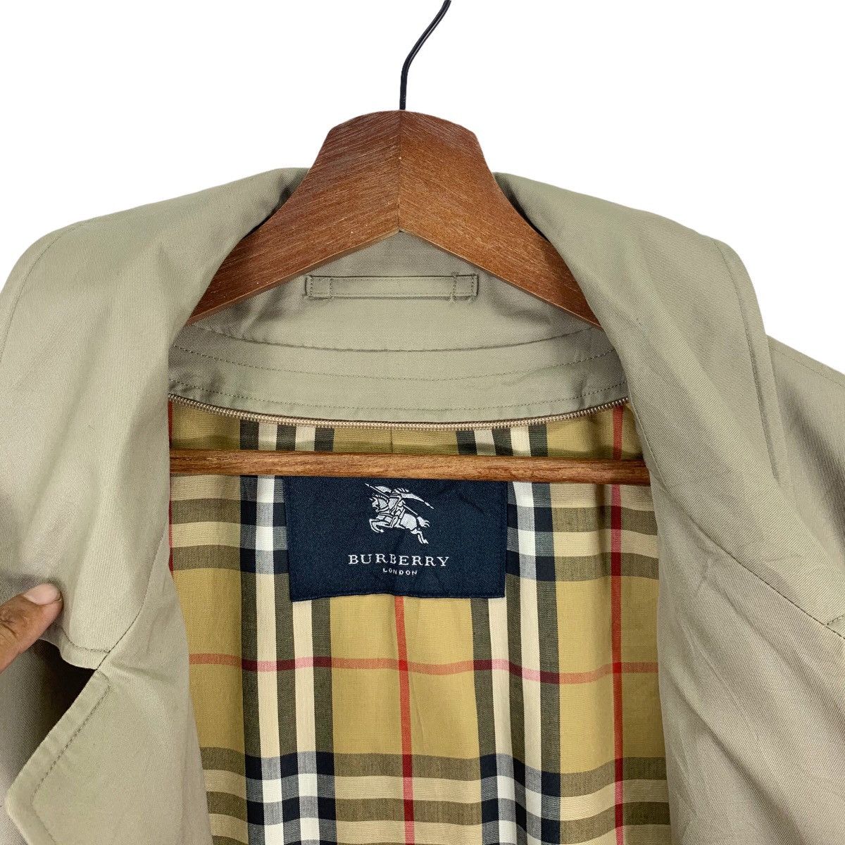 Burberry × Burberry Prorsum VINTAGE BURBERRY OF LONDON NOVA CHECK OVERCOAT LONG JACKET Size US L / EU 52-54 / 3 - 5 Thumbnail