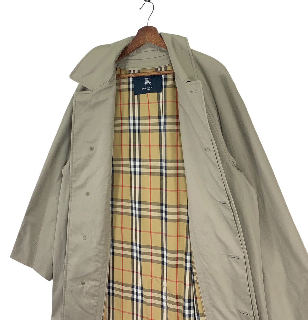 Burberry × Burberry Prorsum VINTAGE BURBERRY OF LONDON NOVA CHECK OVERCOAT LONG JACKET Size US L / EU 52-54 / 3 - 3 Thumbnail