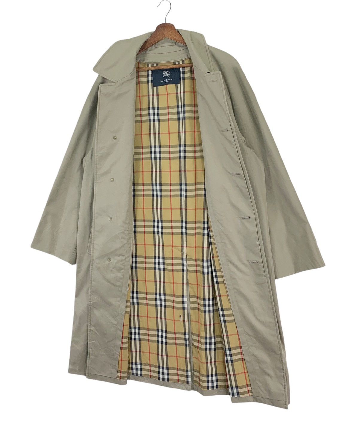 Burberry × Burberry Prorsum VINTAGE BURBERRY OF LONDON NOVA CHECK OVERCOAT LONG JACKET Size US L / EU 52-54 / 3 - 2 Thumbnail