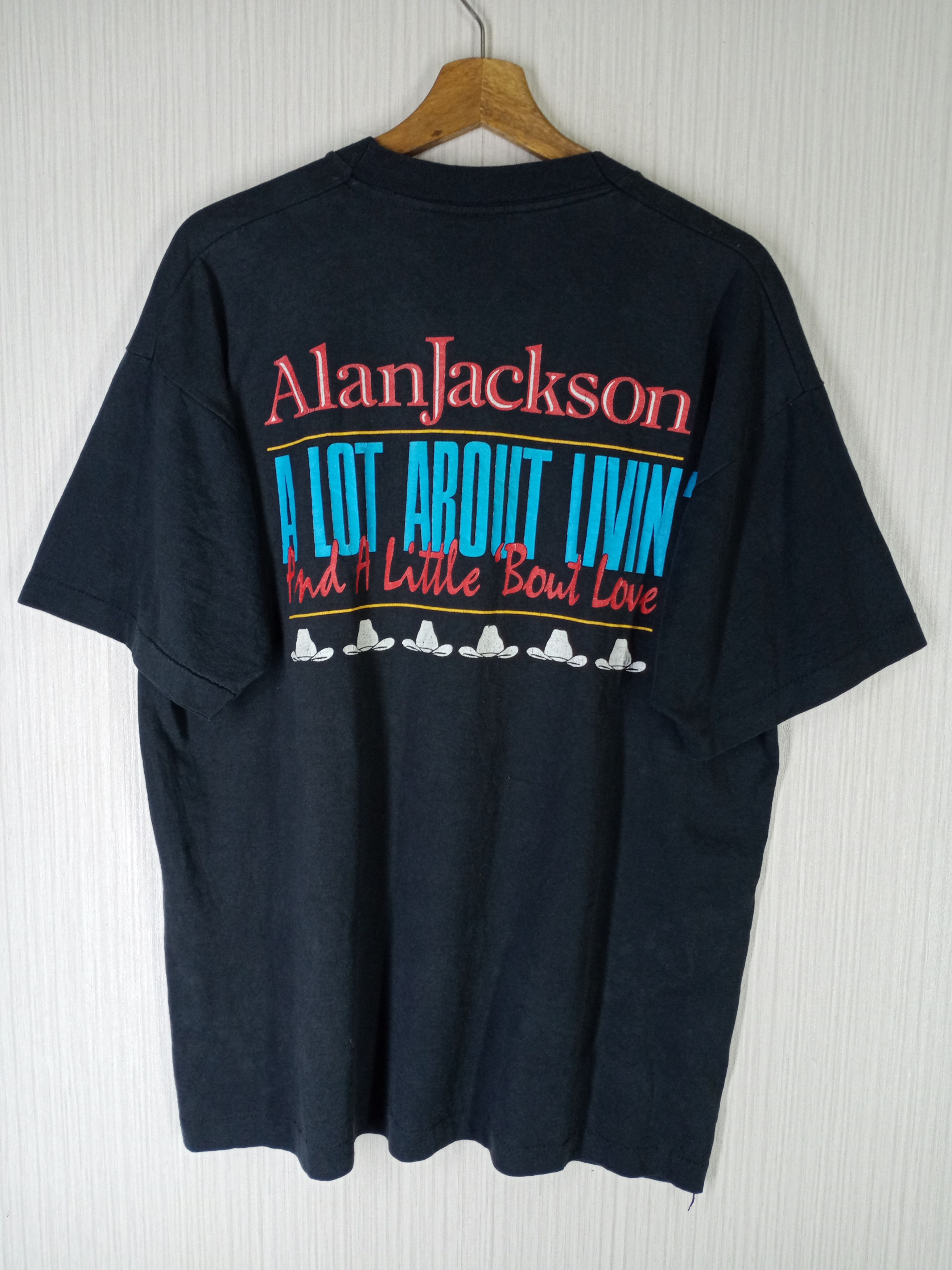 Band Tees × Vintage Rare Vintage 1993 Alan Jackson Rock Tshirt Size US XL / EU 56 / 4 - 2 Thumbnail