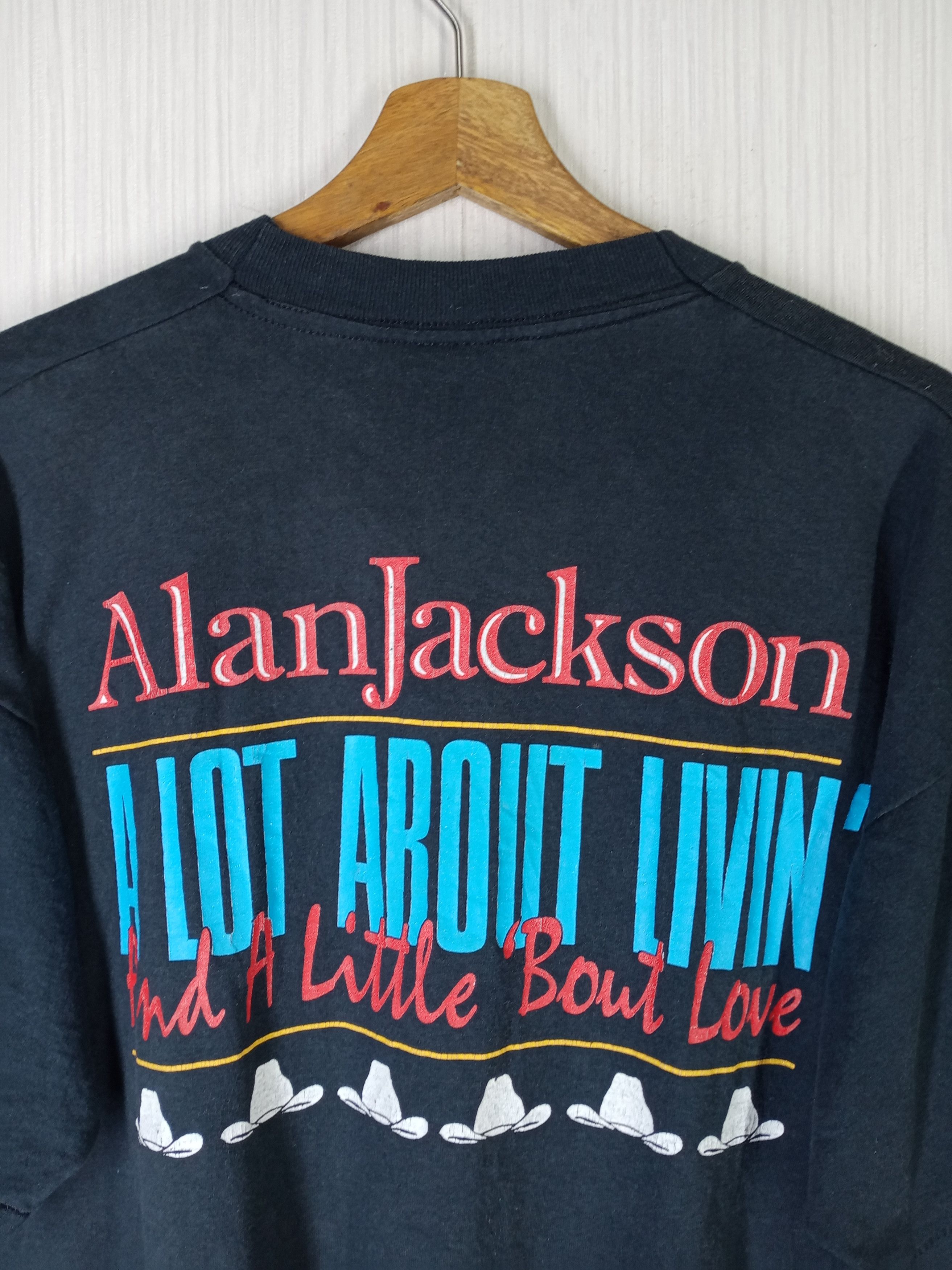 Band Tees × Vintage Rare Vintage 1993 Alan Jackson Rock Tshirt Size US XL / EU 56 / 4 - 3 Thumbnail