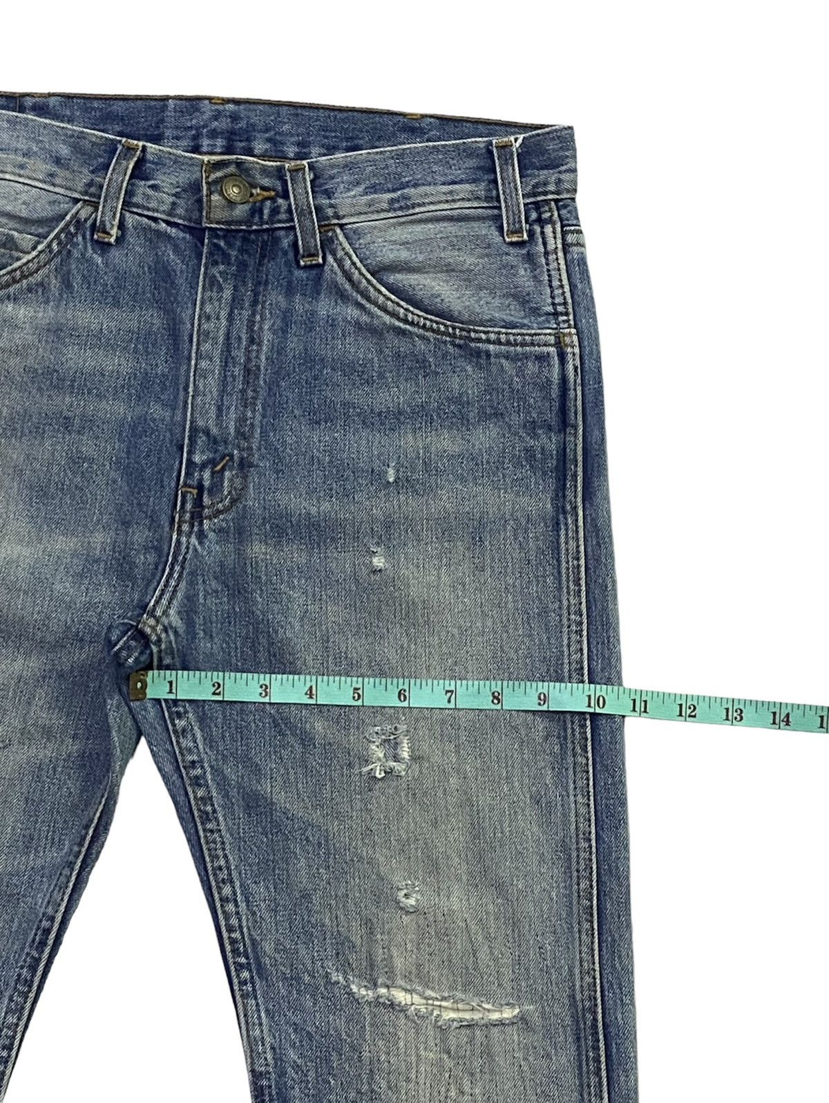 Levi's × Levi's Vintage Clothing Levi’s LVC 606 Big “E” Ripped Distressed Denim Pants Size US 32 / EU 48 - 8 Thumbnail