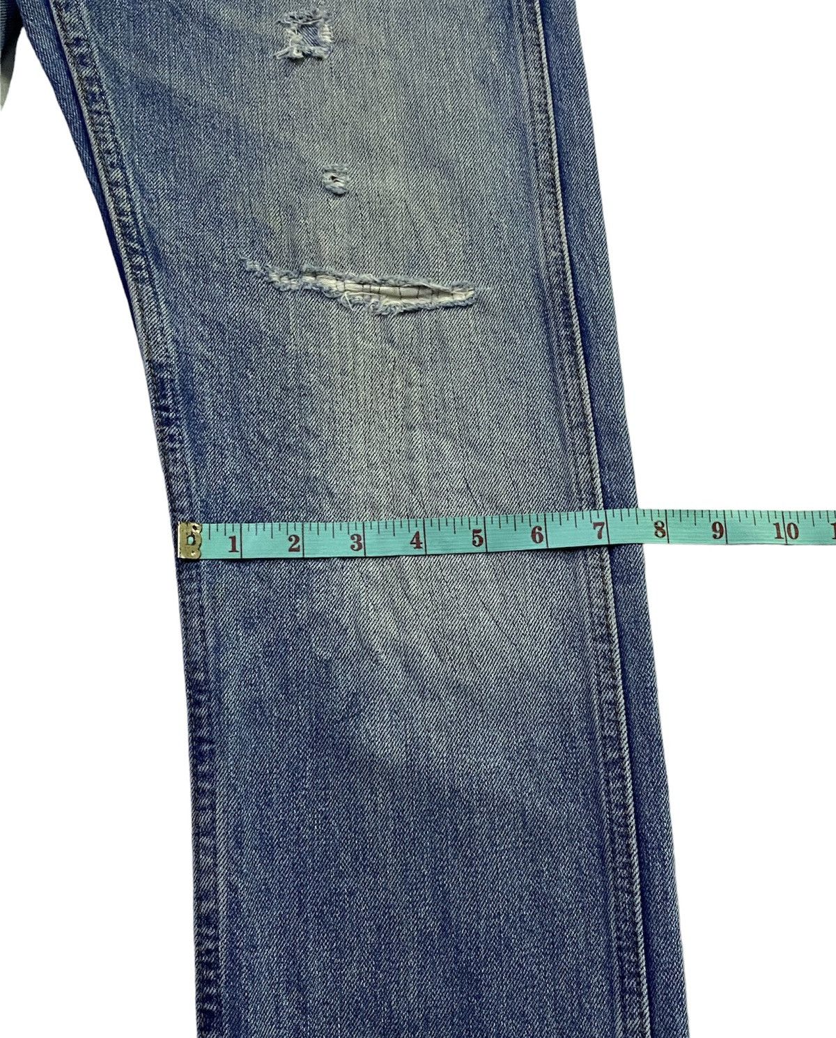 Levi's × Levi's Vintage Clothing Levi’s LVC 606 Big “E” Ripped Distressed Denim Pants Size US 32 / EU 48 - 9 Thumbnail