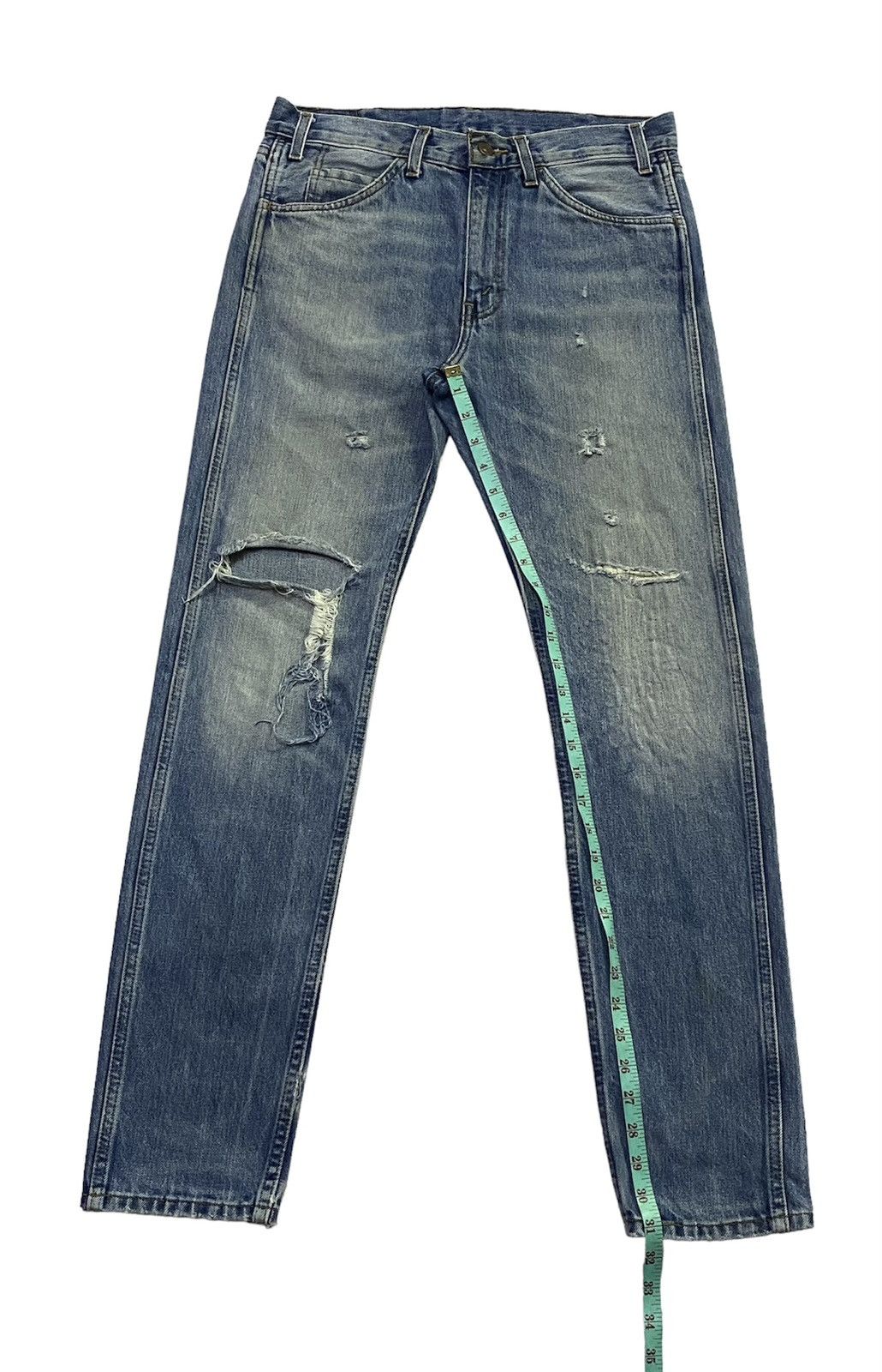 Levi's × Levi's Vintage Clothing Levi’s LVC 606 Big “E” Ripped Distressed Denim Pants Size US 32 / EU 48 - 7 Thumbnail