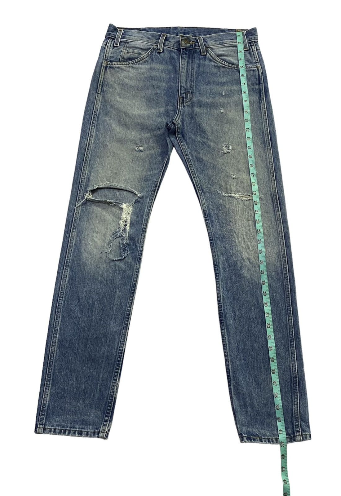 Levi's × Levi's Vintage Clothing Levi’s LVC 606 Big “E” Ripped Distressed Denim Pants Size US 32 / EU 48 - 6 Thumbnail