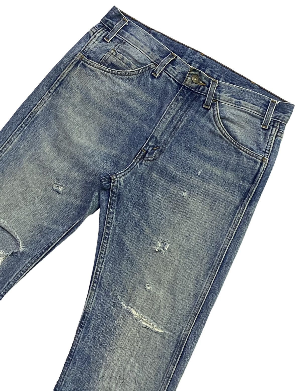 Levi's × Levi's Vintage Clothing Levi’s LVC 606 Big “E” Ripped Distressed Denim Pants Size US 32 / EU 48 - 19 Thumbnail