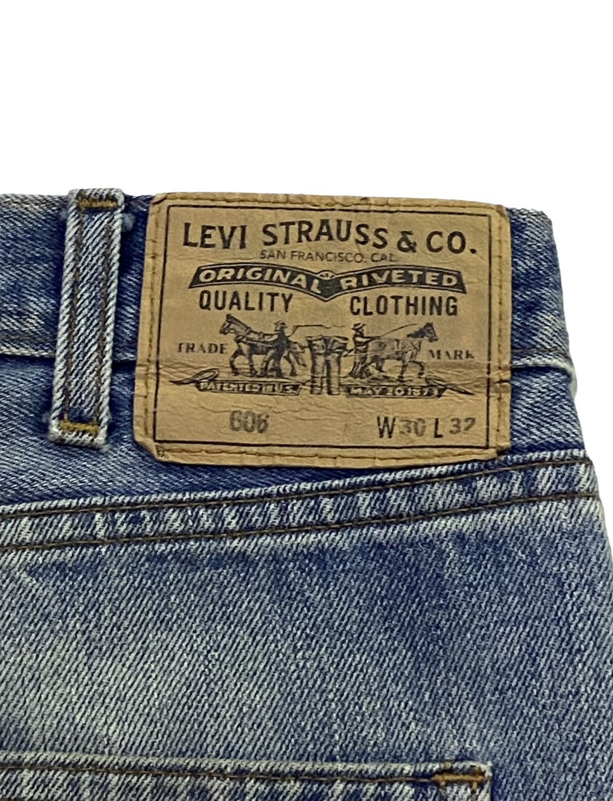 Levi's × Levi's Vintage Clothing Levi’s LVC 606 Big “E” Ripped Distressed Denim Pants Size US 32 / EU 48 - 16 Thumbnail