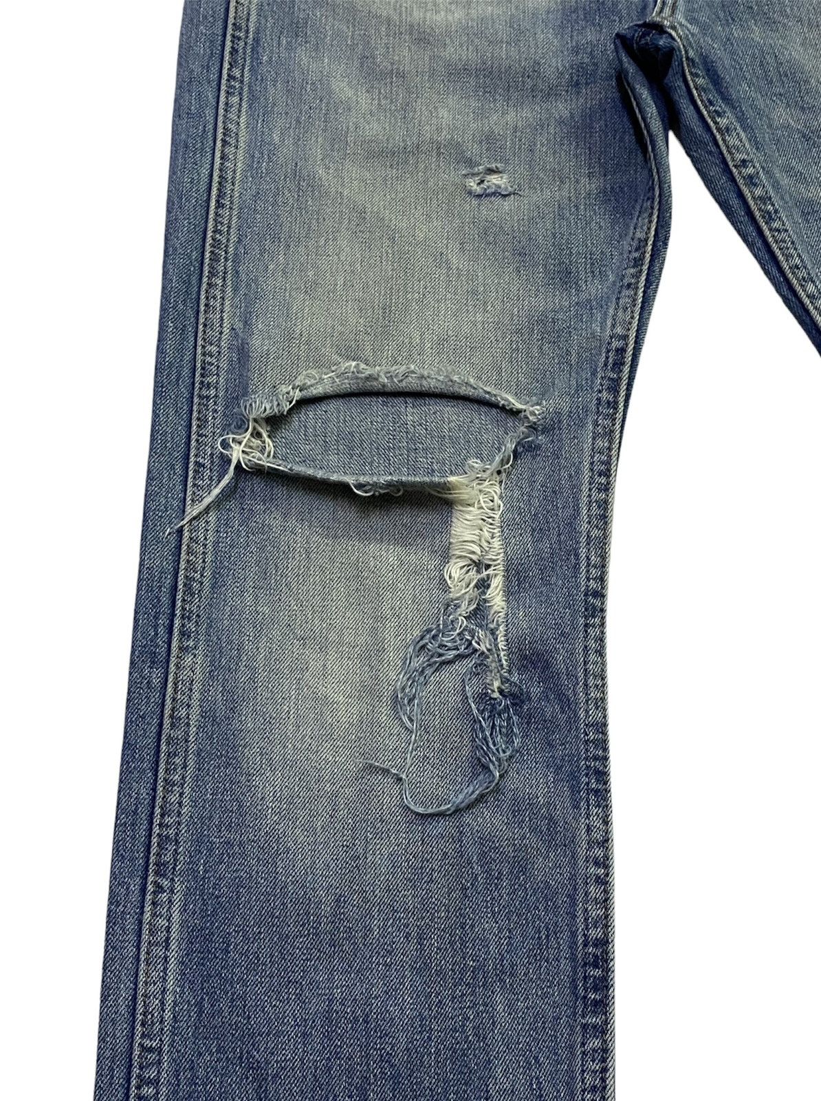 Levi's × Levi's Vintage Clothing Levi’s LVC 606 Big “E” Ripped Distressed Denim Pants Size US 32 / EU 48 - 20 Thumbnail