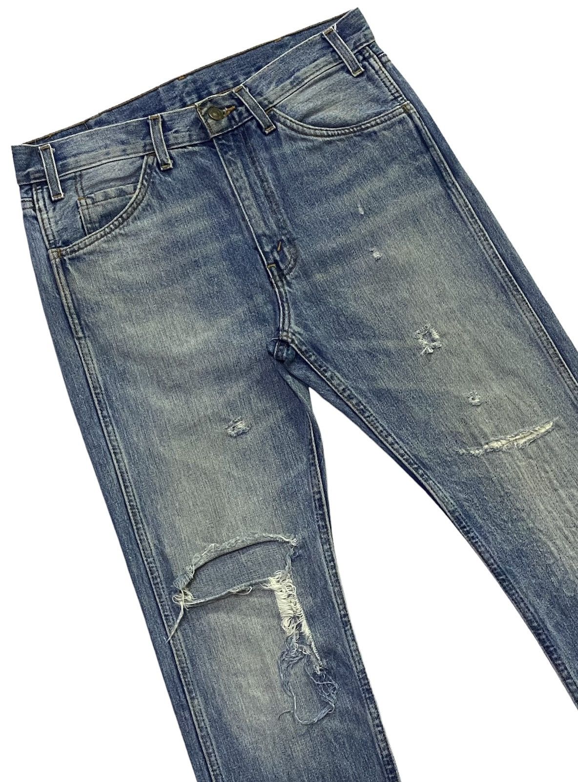 Levi's × Levi's Vintage Clothing Levi’s LVC 606 Big “E” Ripped Distressed Denim Pants Size US 32 / EU 48 - 18 Thumbnail