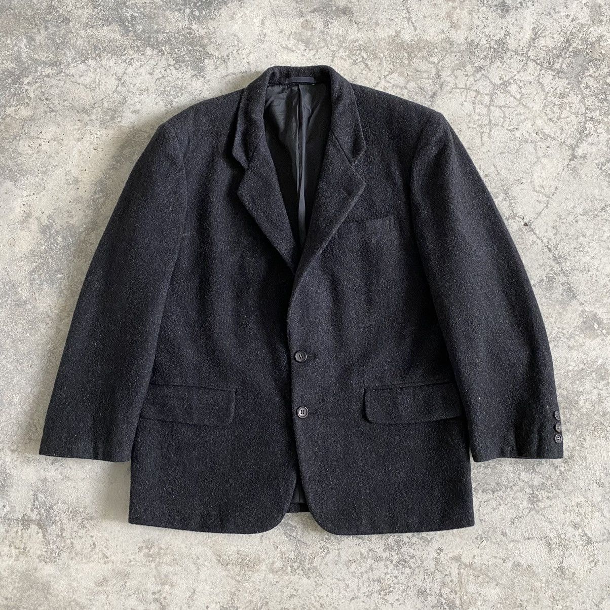 Comme des Garcons Homme 1990’s Archive Comme des Garçons Homme Wool Blend Jacket Size US S / EU 44-46 / 1 - 1 Thumbnail