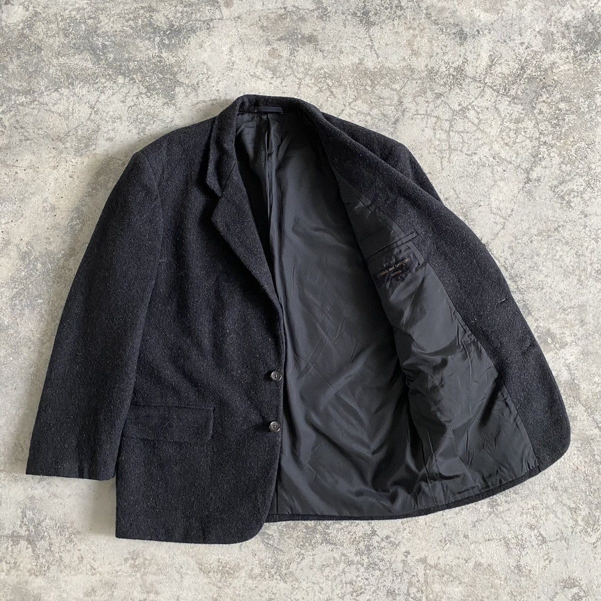 Comme des Garcons Homme 1990’s Archive Comme des Garçons Homme Wool Blend Jacket Size US S / EU 44-46 / 1 - 2 Thumbnail