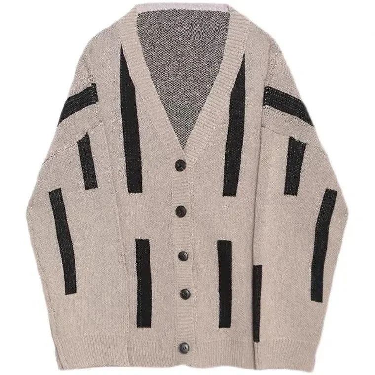 Japanese Brand New 2022 Futuristic Striped Cardigan Jumper Knitwear Size K1 Size US L / EU 52-54 / 3 - 2 Thumbnail