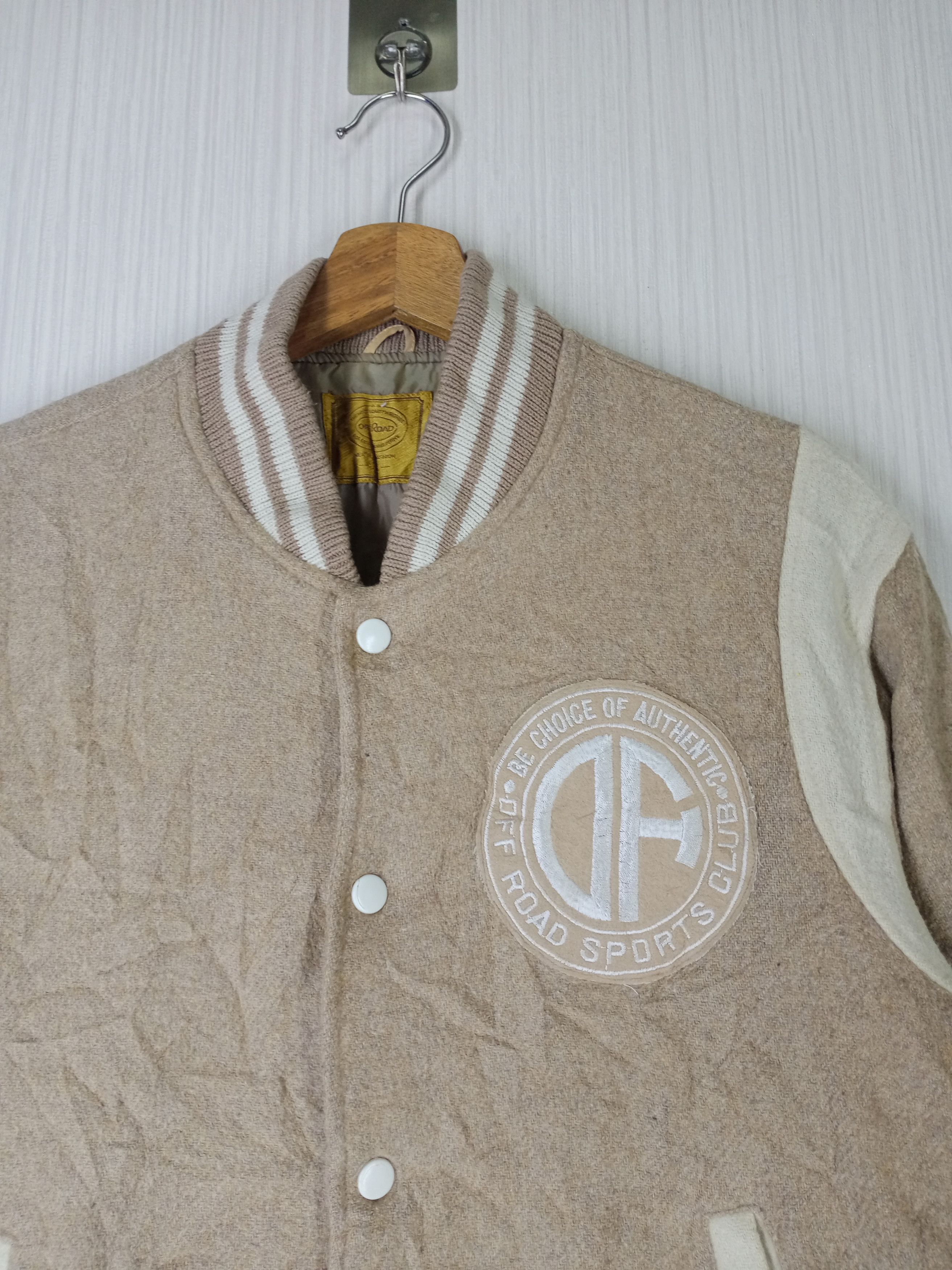 Japanese Brand Vintage Off Road Japanese Varsity Jacket Wool Size US M / EU 48-50 / 2 - 2 Thumbnail