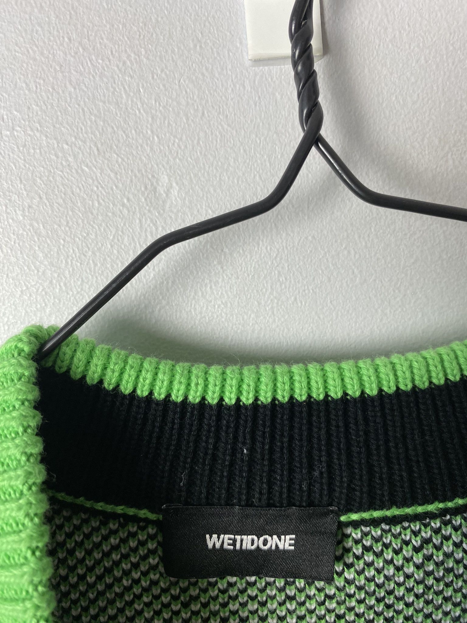Japanese Brand × WE11DONE We11done big logo knitwear sweater Size US XS / EU 42 / 0 - 3 Thumbnail