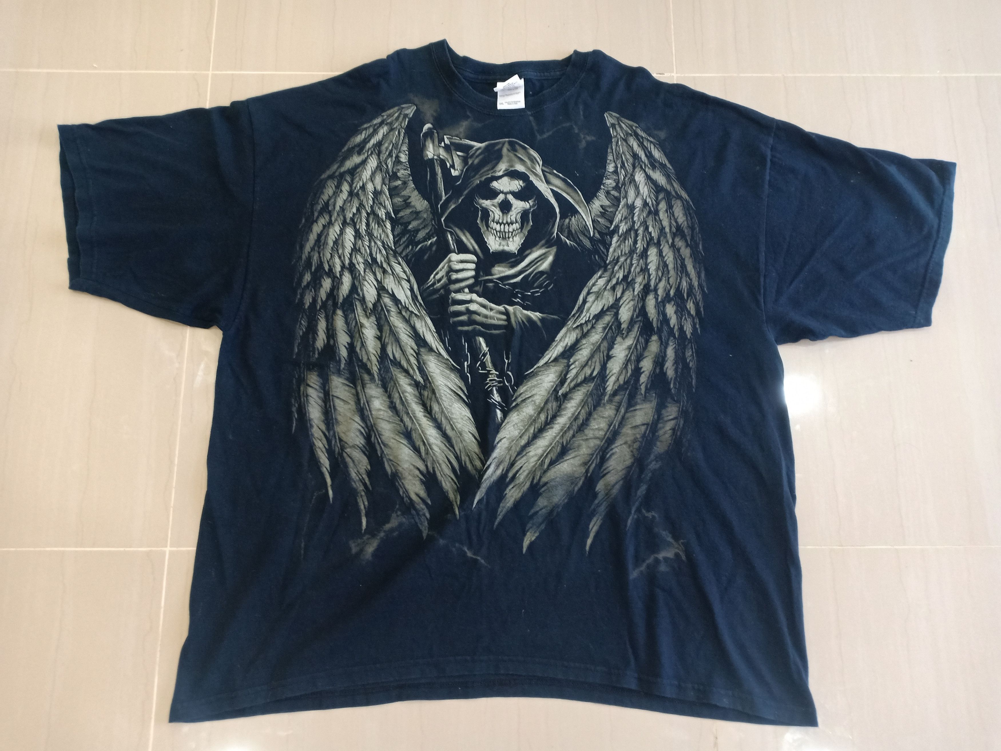 Angel Skull Wings T Shirt