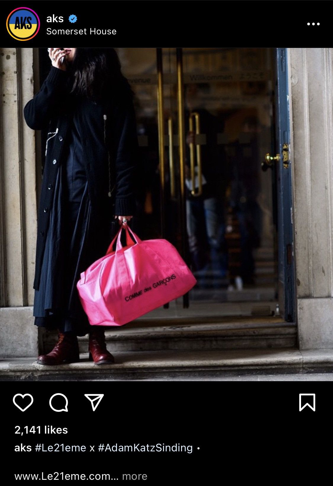 Comme des Garcons Grail! Limited Edition CDG PINK Iconic bag (unisex) Size ONE SIZE - 1 Thumbnail