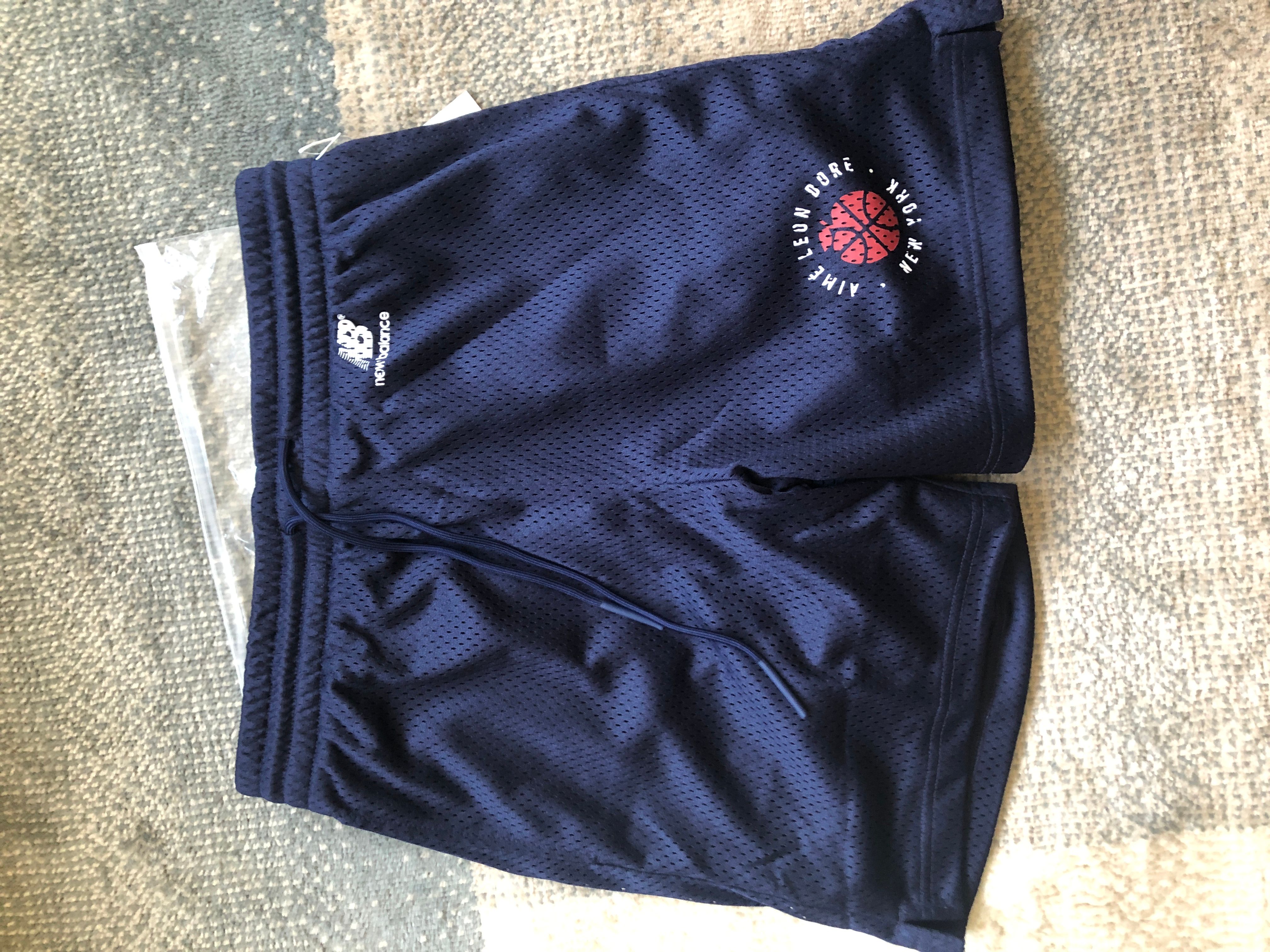 Pre-owned Aime Leon Dore X New Balance New Aime Leon Dore Ald / New Balance Gym Shorts Small In Evening Blue