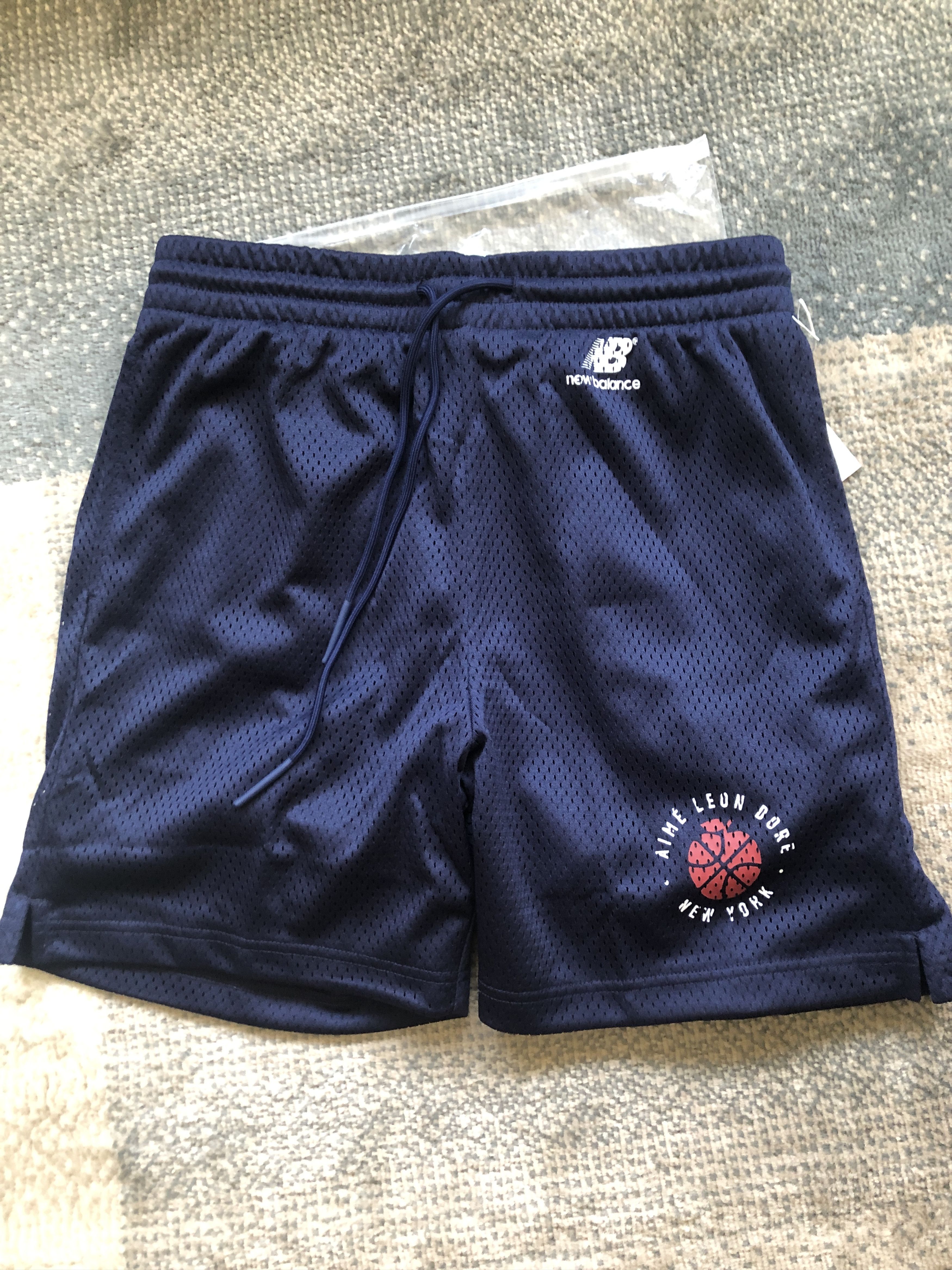 Image of New Aime Leon Dore Ald / New Balance Gym Shorts Small in Evening Blue, Men's (Size 30)