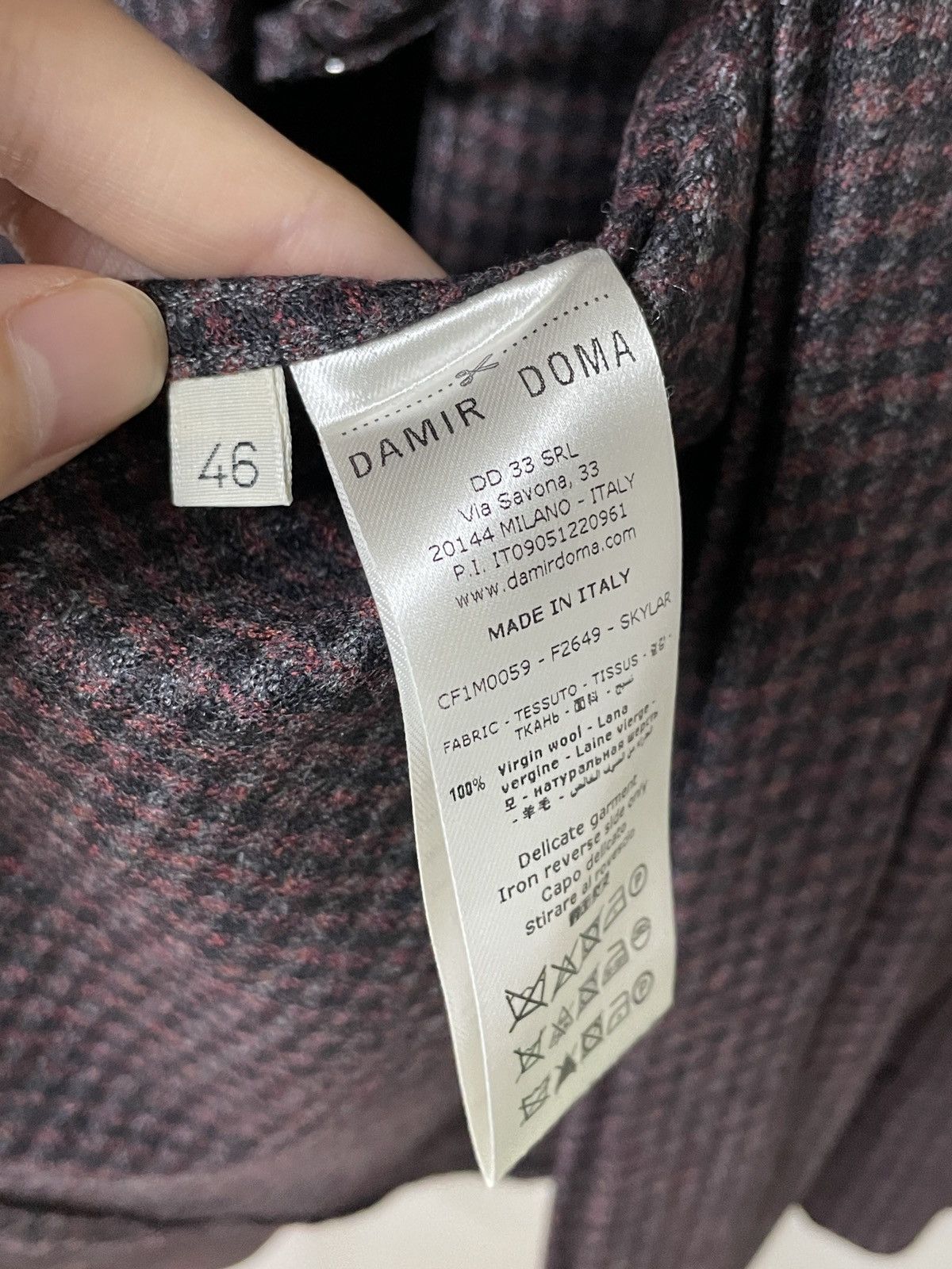 Damir Doma Iconic collection unisex oversize shirt. Damir Doma