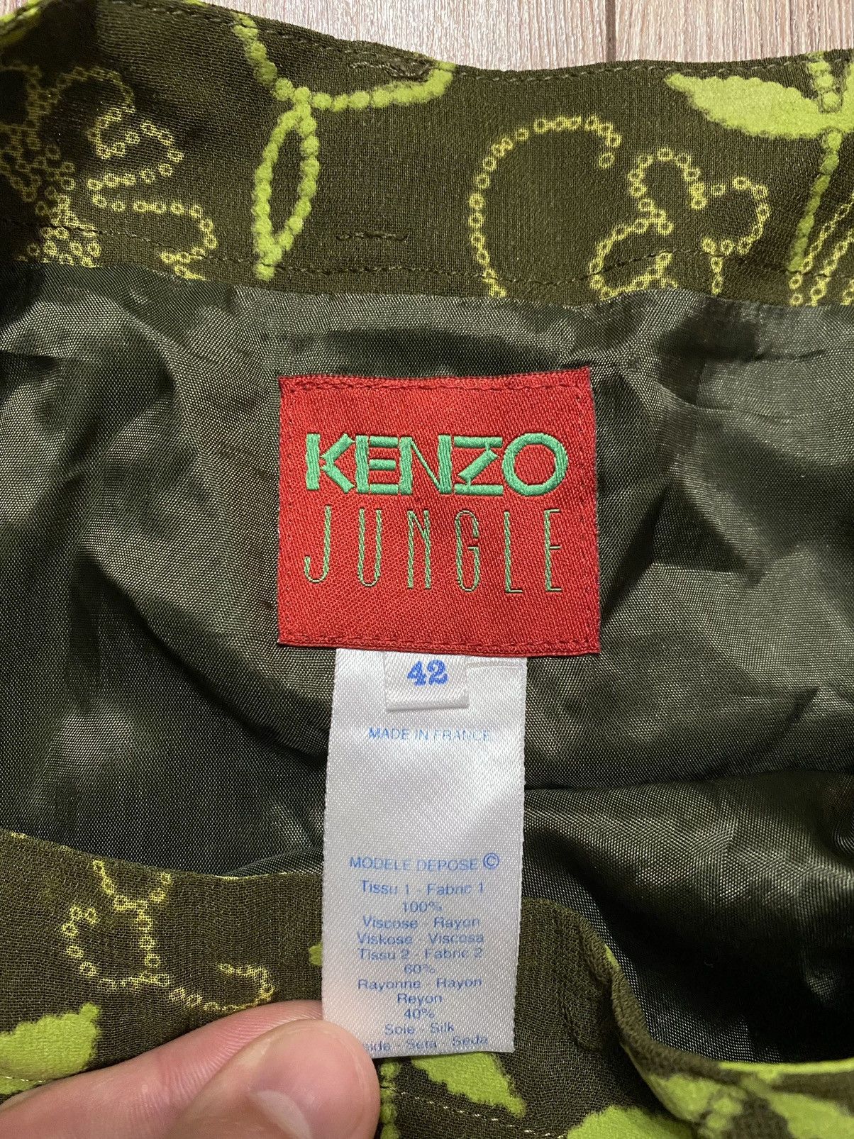 Kenzo Rare Luxury Skirt Kenzo Jungle Made in France. Size 30" / US 8 / IT 44 - 11 Thumbnail