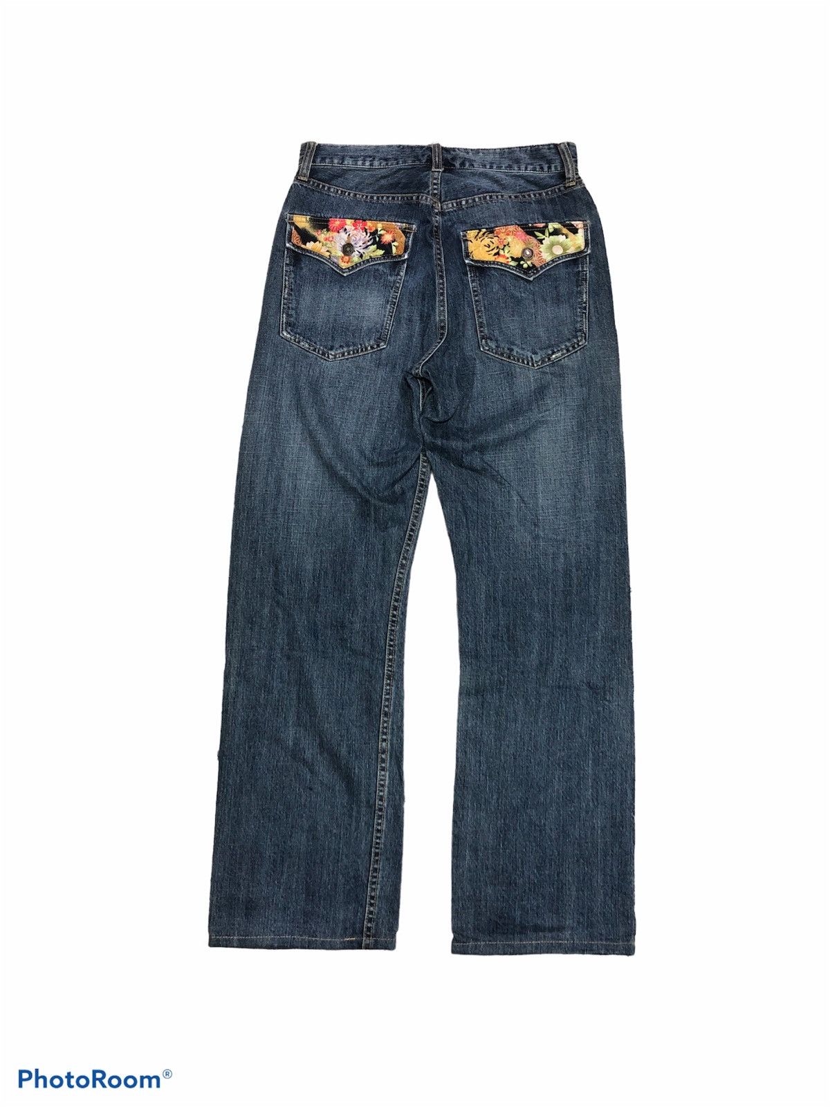 Other WIDE LEG⚡️⚡️DISTRESSED WASHED BLUE DENIM Size US 30 / EU 46 - 2 Thumbnail
