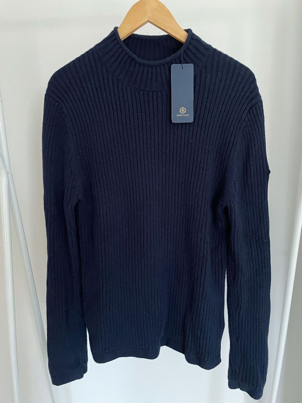 Cardigan Homme Henry Lloyd Noir - 100% Coton - Occasion Très Bon état - Style Classique