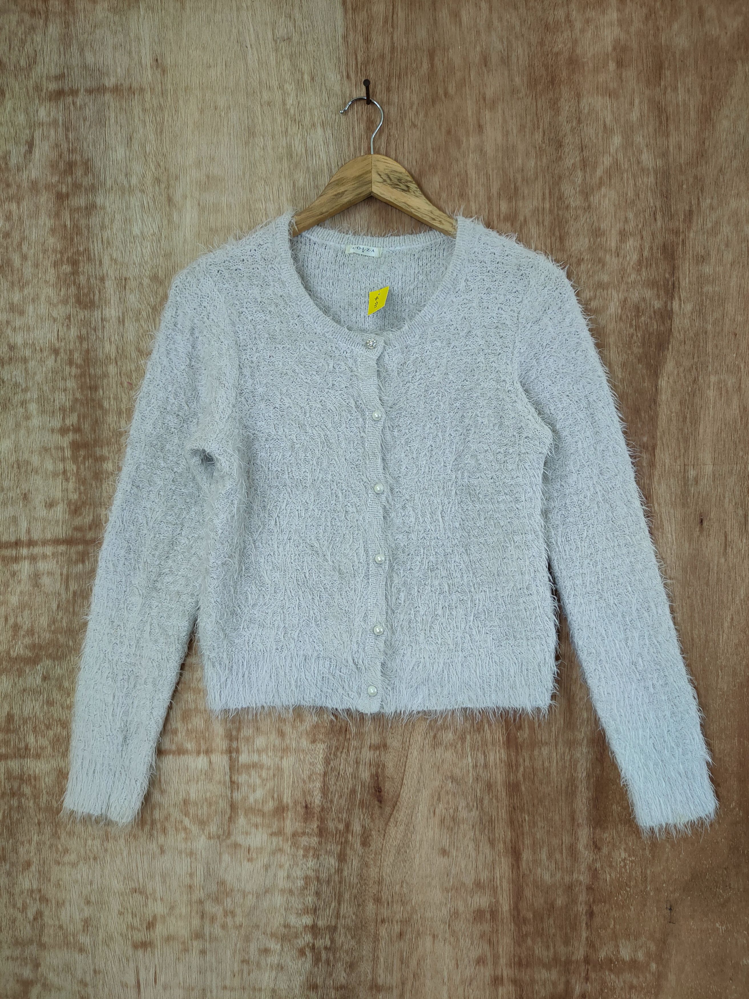 Homespun Knitwear D Colza croptop knitwear mohair soft fur shaggy japan#46-537 Size S / US 4 / IT 40 - 1 Thumbnail