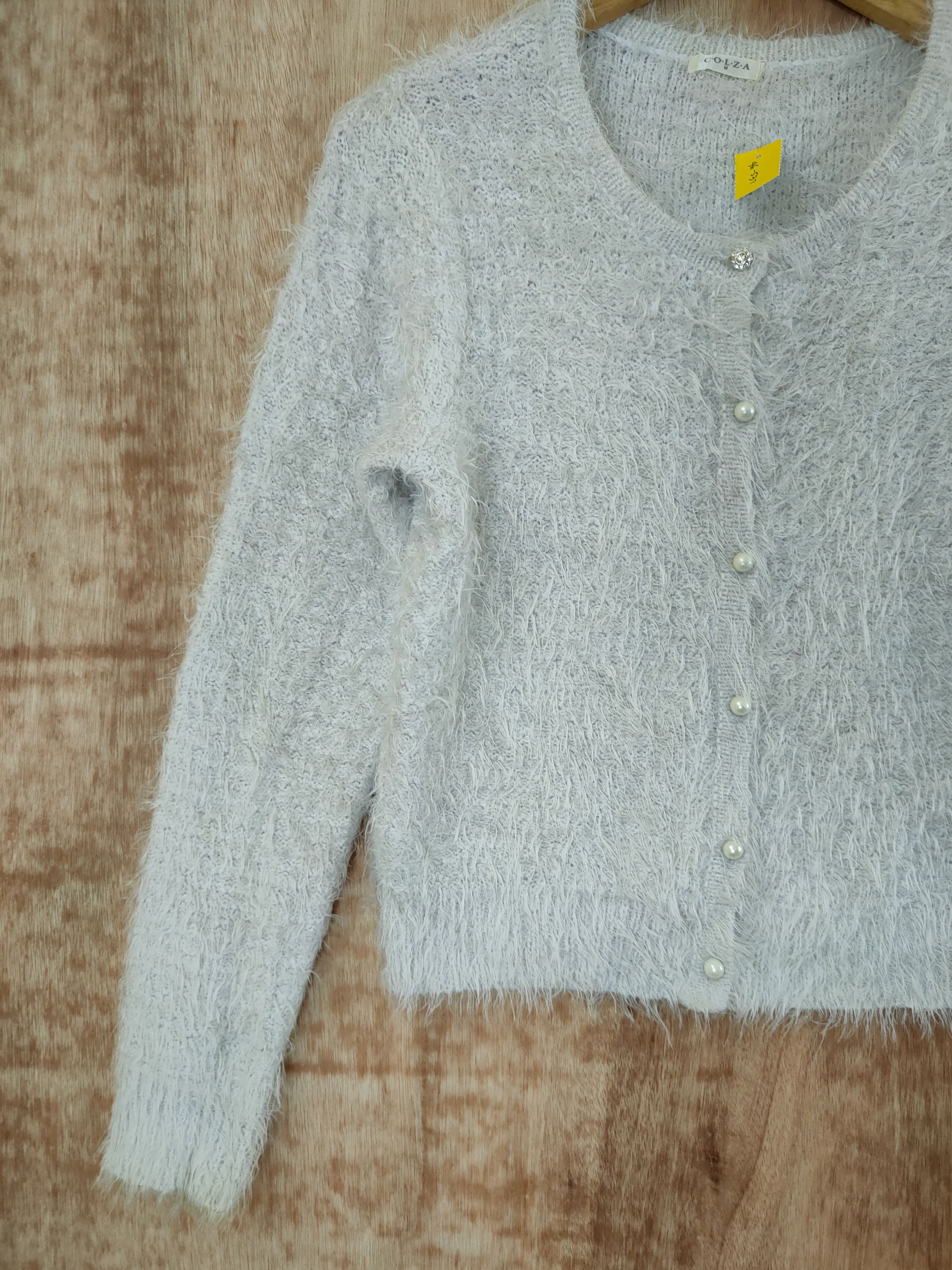 Homespun Knitwear D Colza croptop knitwear mohair soft fur shaggy japan#46-537 Size S / US 4 / IT 40 - 2 Thumbnail