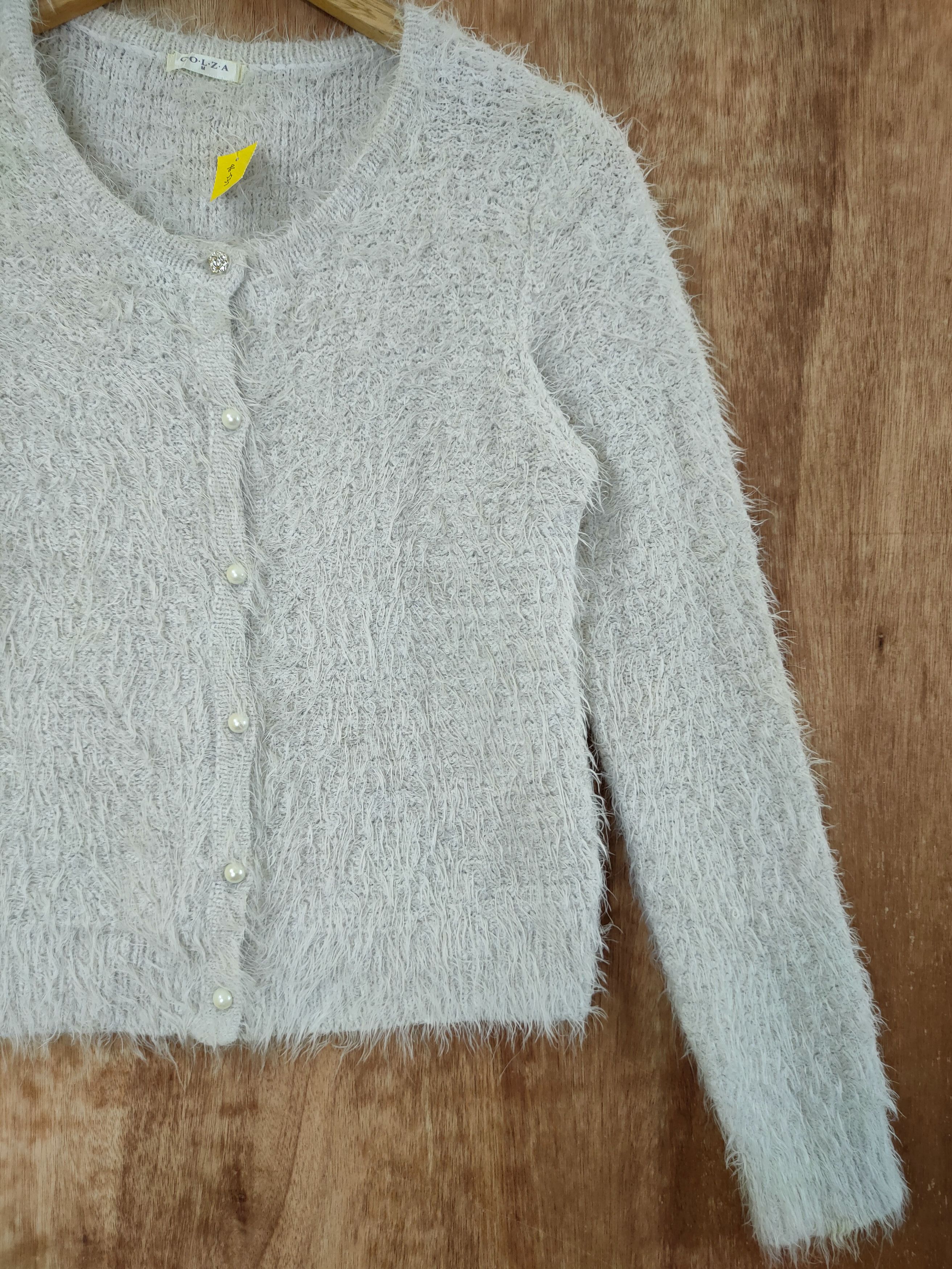 Homespun Knitwear D Colza croptop knitwear mohair soft fur shaggy japan#46-537 Size S / US 4 / IT 40 - 3 Thumbnail