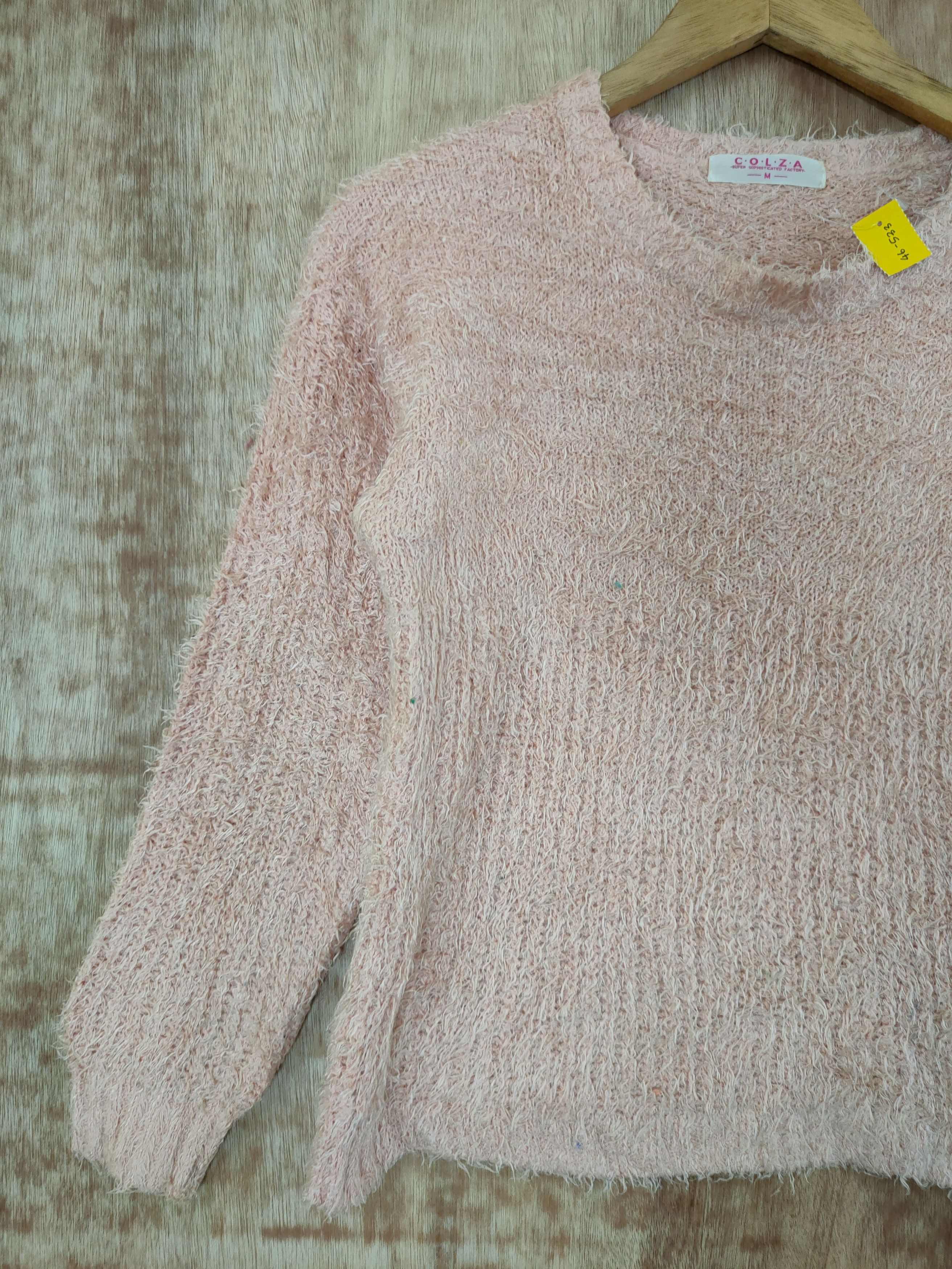 Homespun Knitwear DL Colza crop top knitwear mohair fur shaggy japan#46-533 Size S / US 4 / IT 40 - 2 Thumbnail