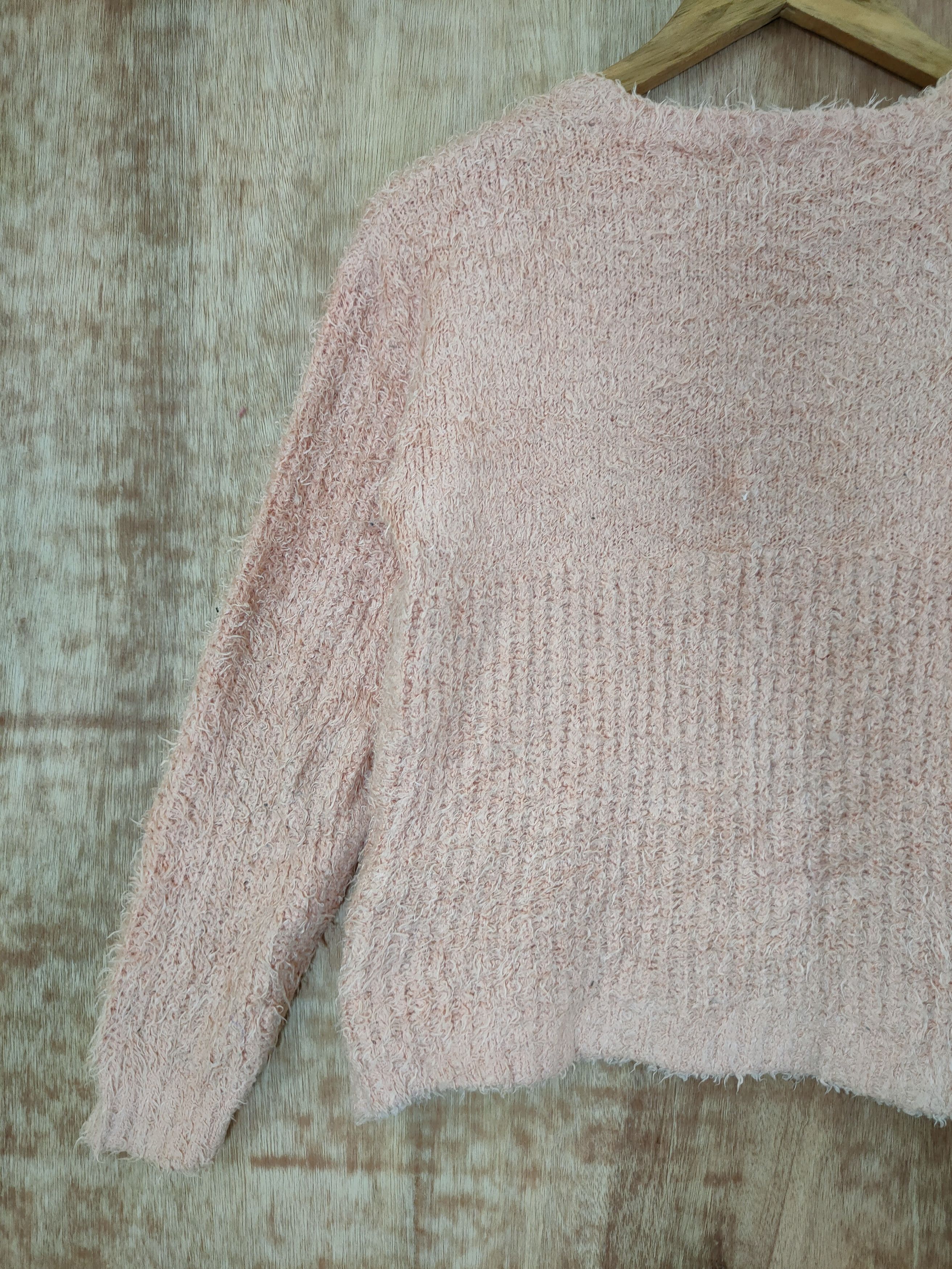 Homespun Knitwear DL Colza crop top knitwear mohair fur shaggy japan#46-533 Size S / US 4 / IT 40 - 8 Thumbnail