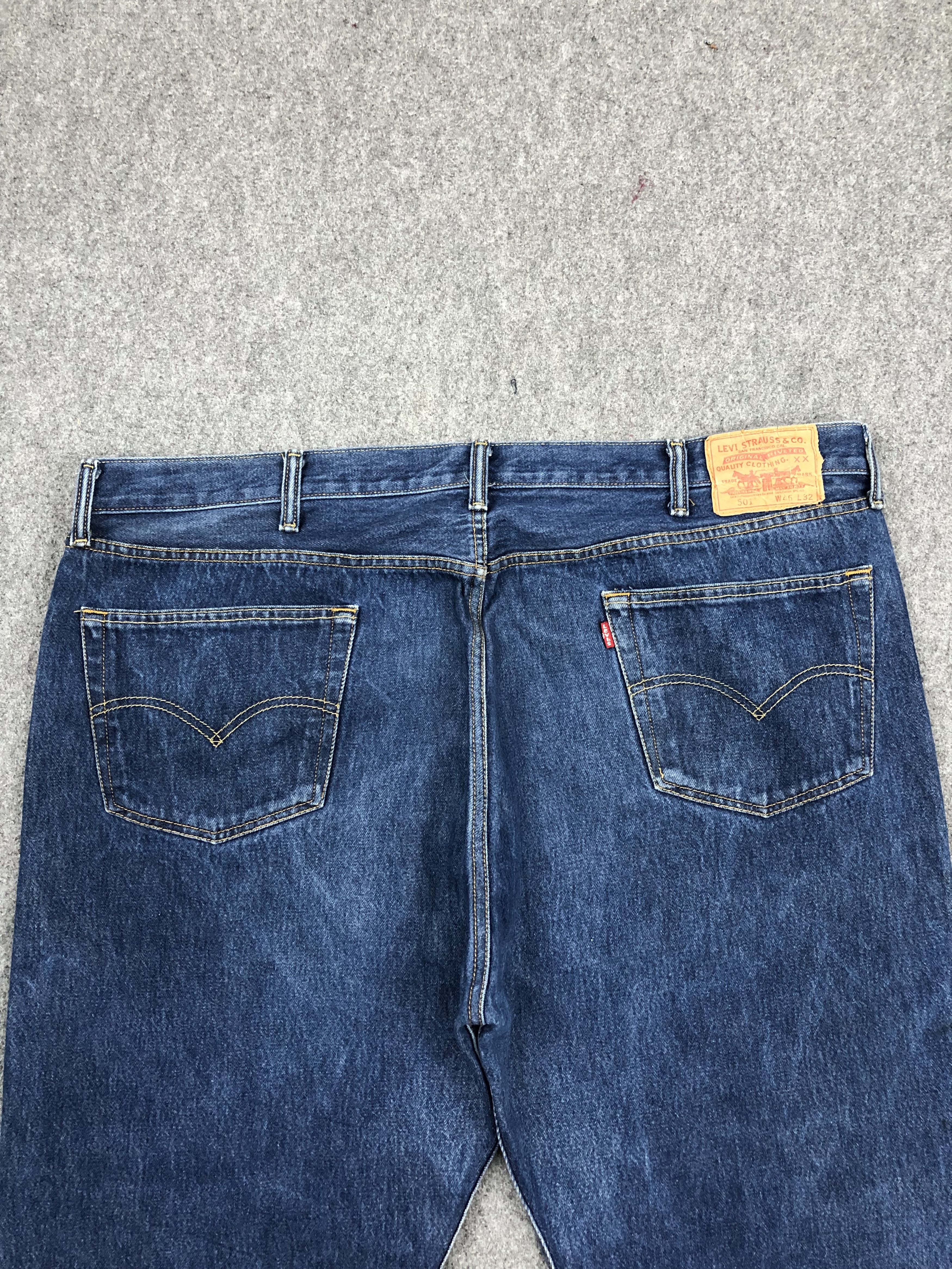Levi's Vintage Levis 501 Blue Denim Jeans DP1518 Size US 44 / EU 60 - 4 Thumbnail