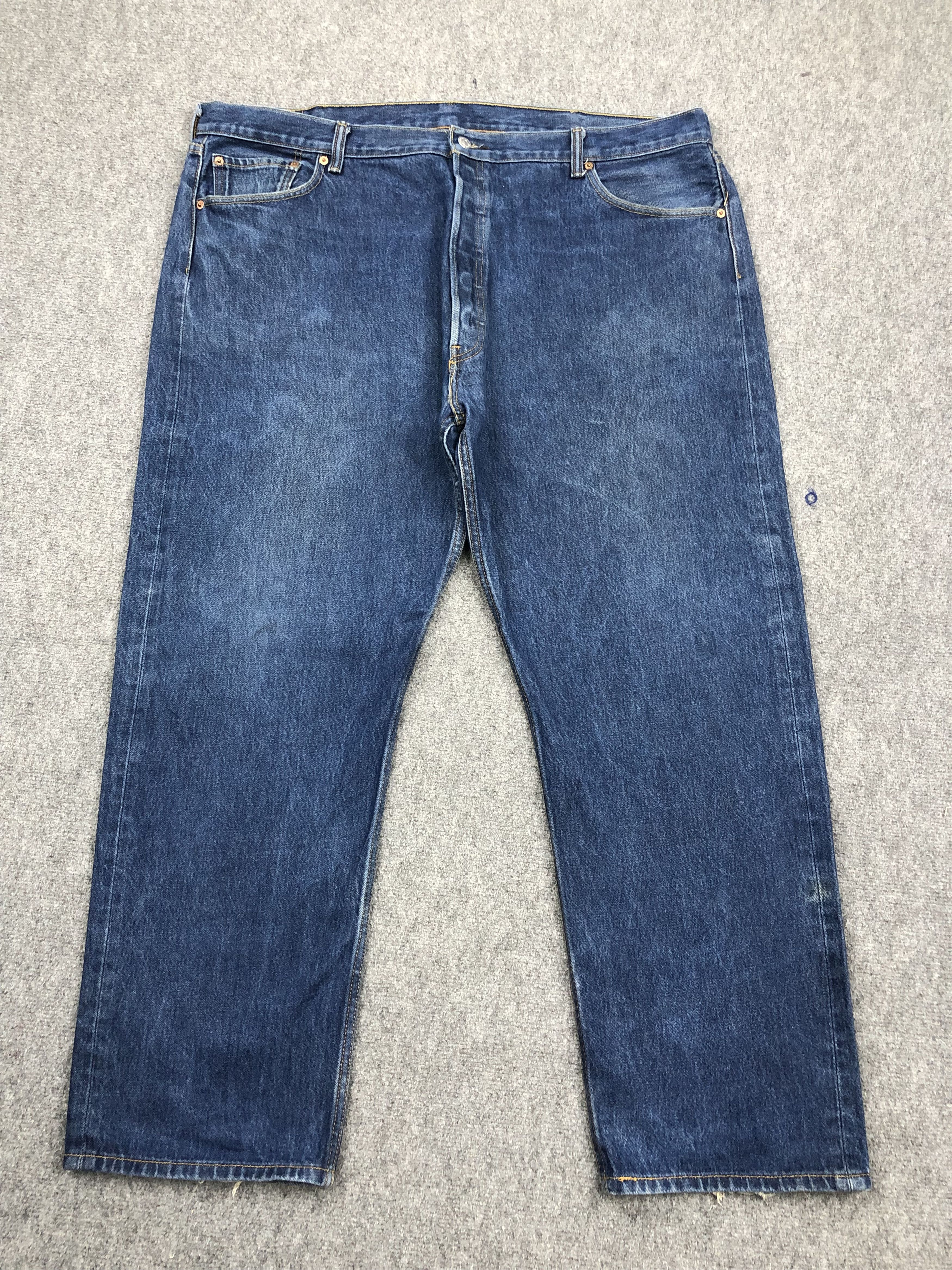 image of Levis 501 Blue Denim Jeans, Men's (Size 44)