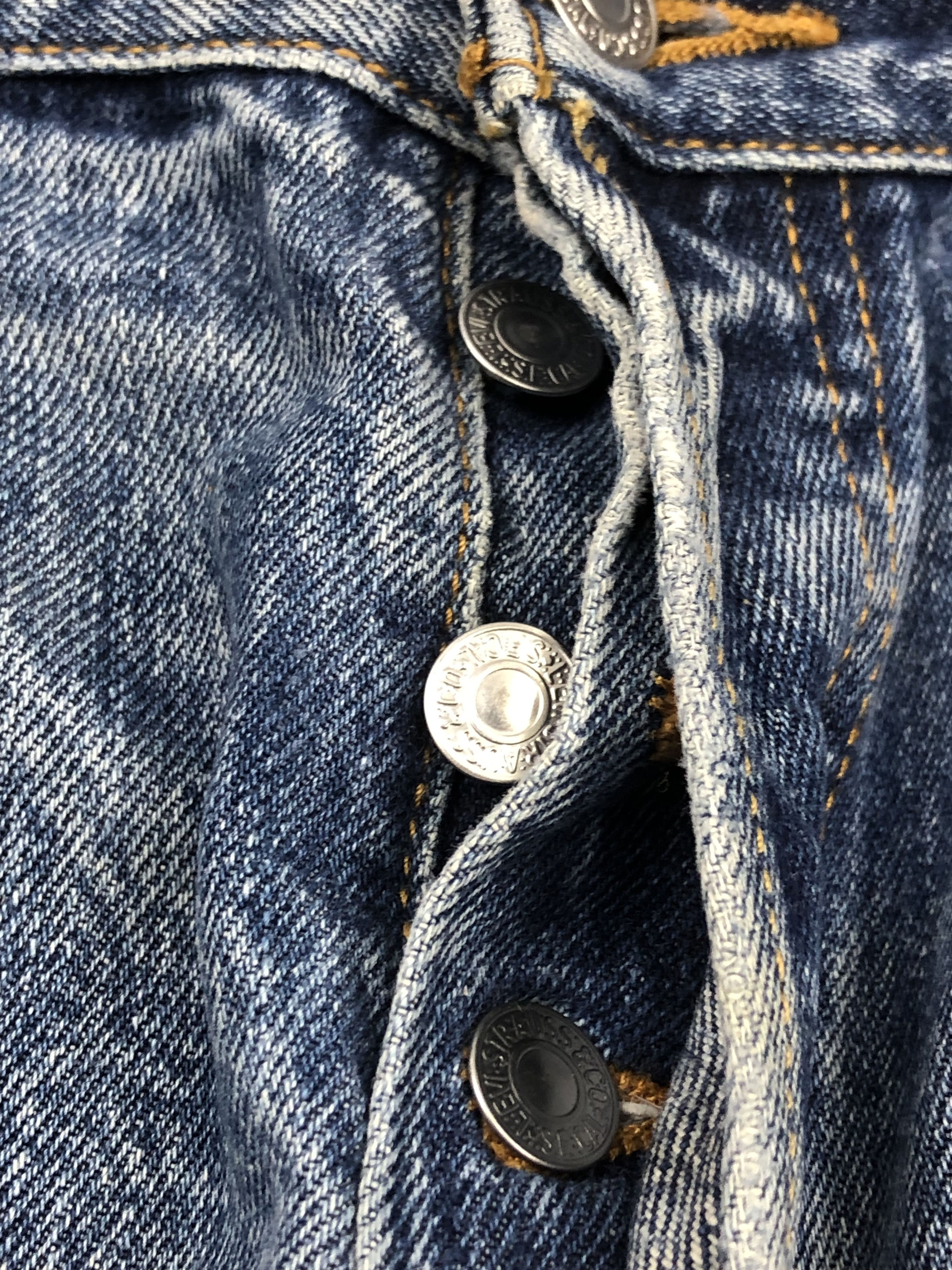 Levi's Faded Blue Vintage Levis 501 Jeans DP1513 Size US 35 - 11 Thumbnail