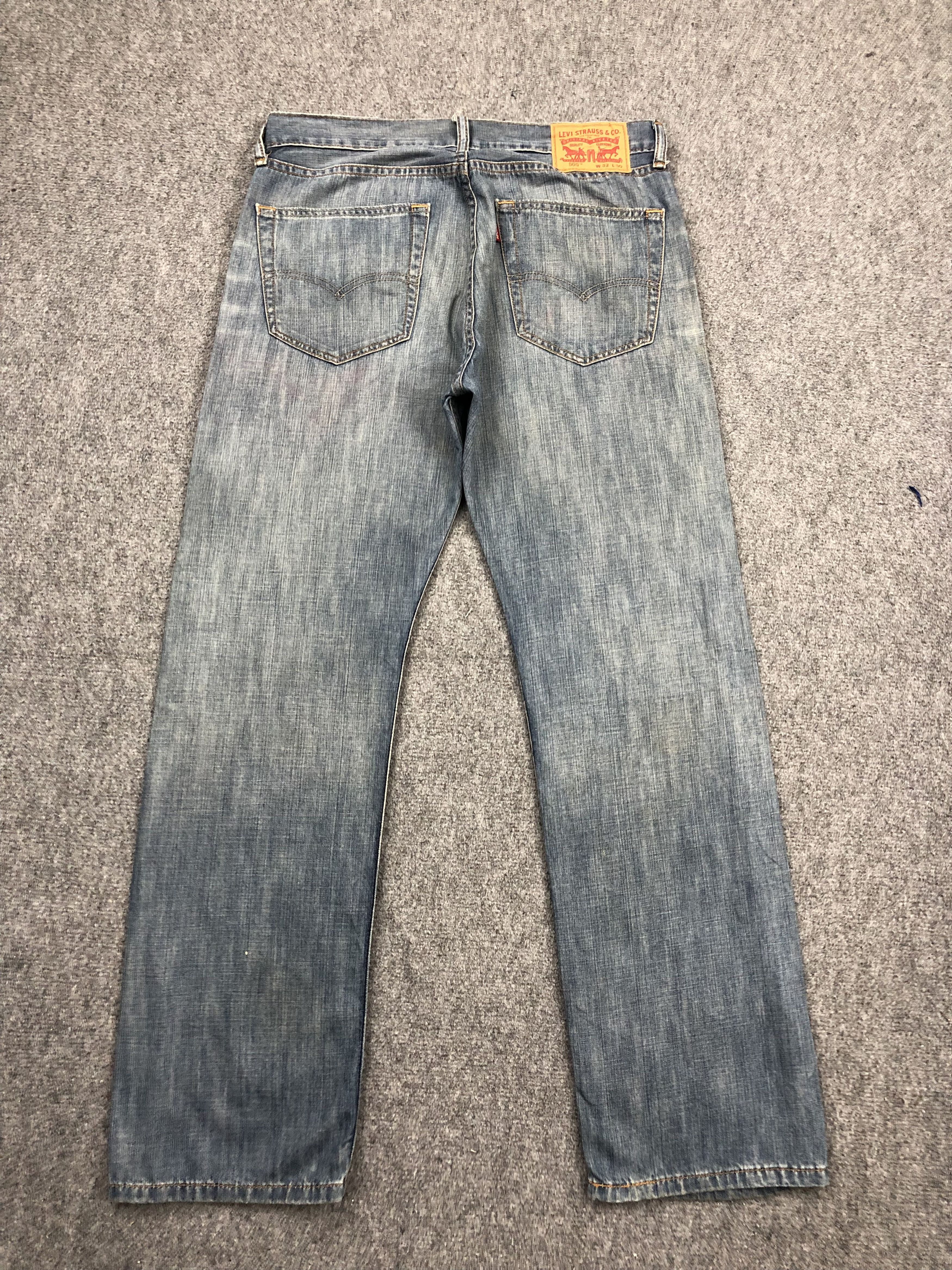 Levi's Faded Blue Vintage Levis 505 Jeans DP1511 Size US 34 / EU 50 - 3 Thumbnail