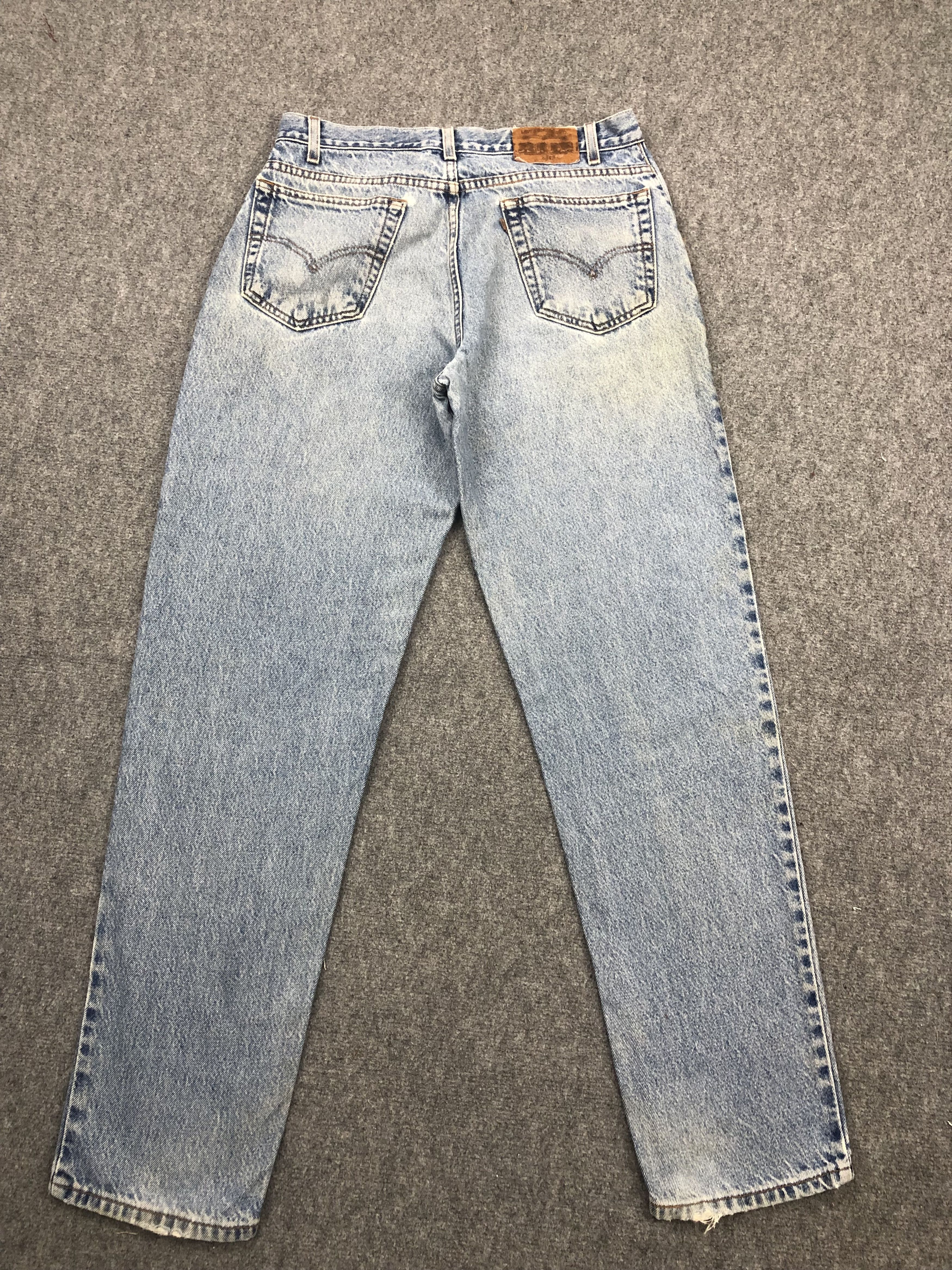 Levi's Vintage 90s Levis 545 Faded Blue Jeans DP1540 Size US 33 - 3 Thumbnail