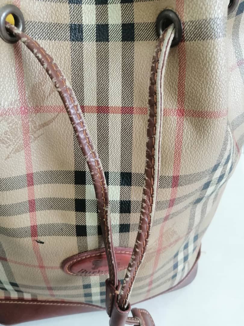 VINTAGE BURBERRYS BUCKET BAG