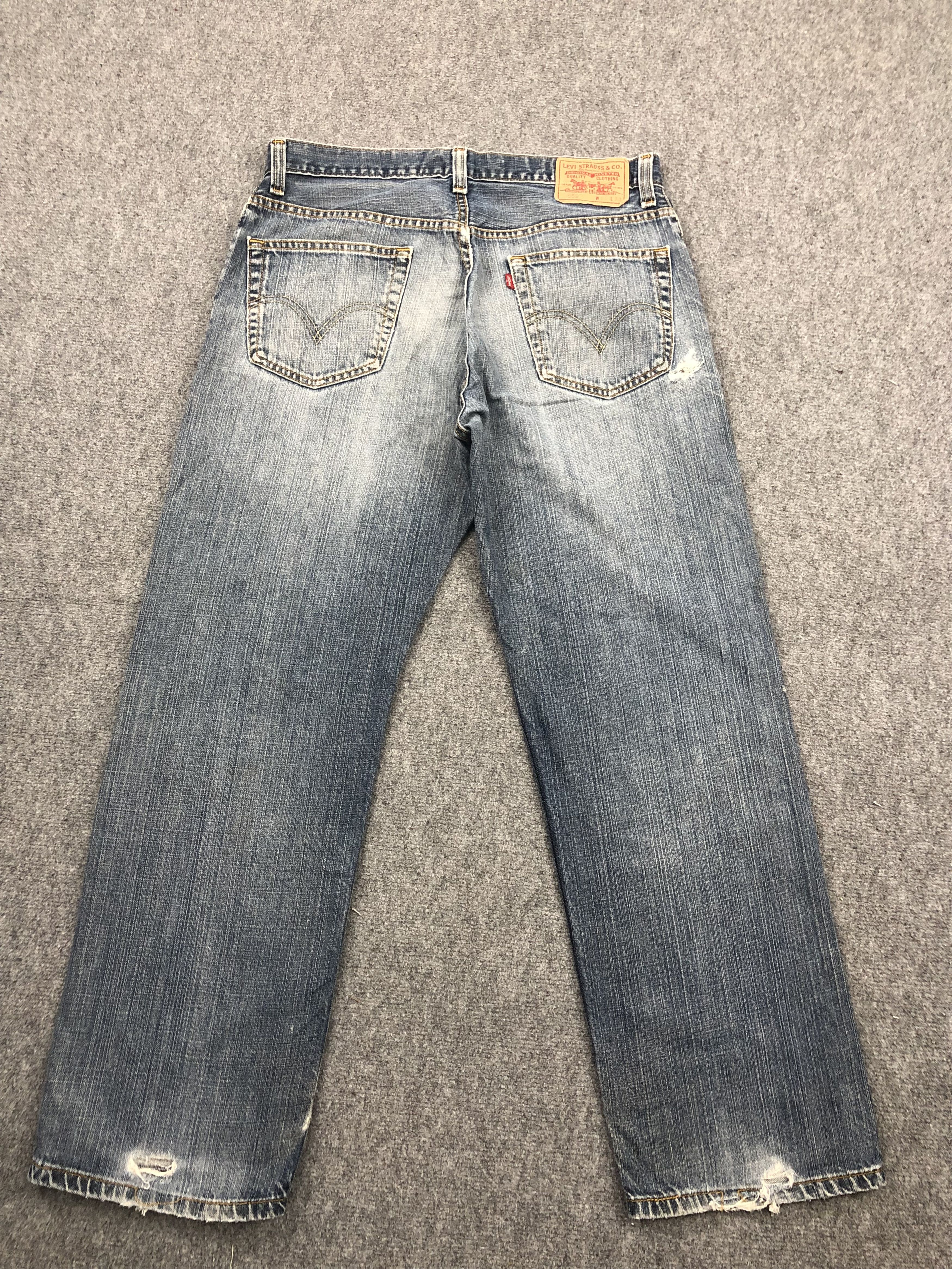 Levi's Vintage Levis 559 Faded Blue Denim DP1538 Size US 35 - 3 Thumbnail