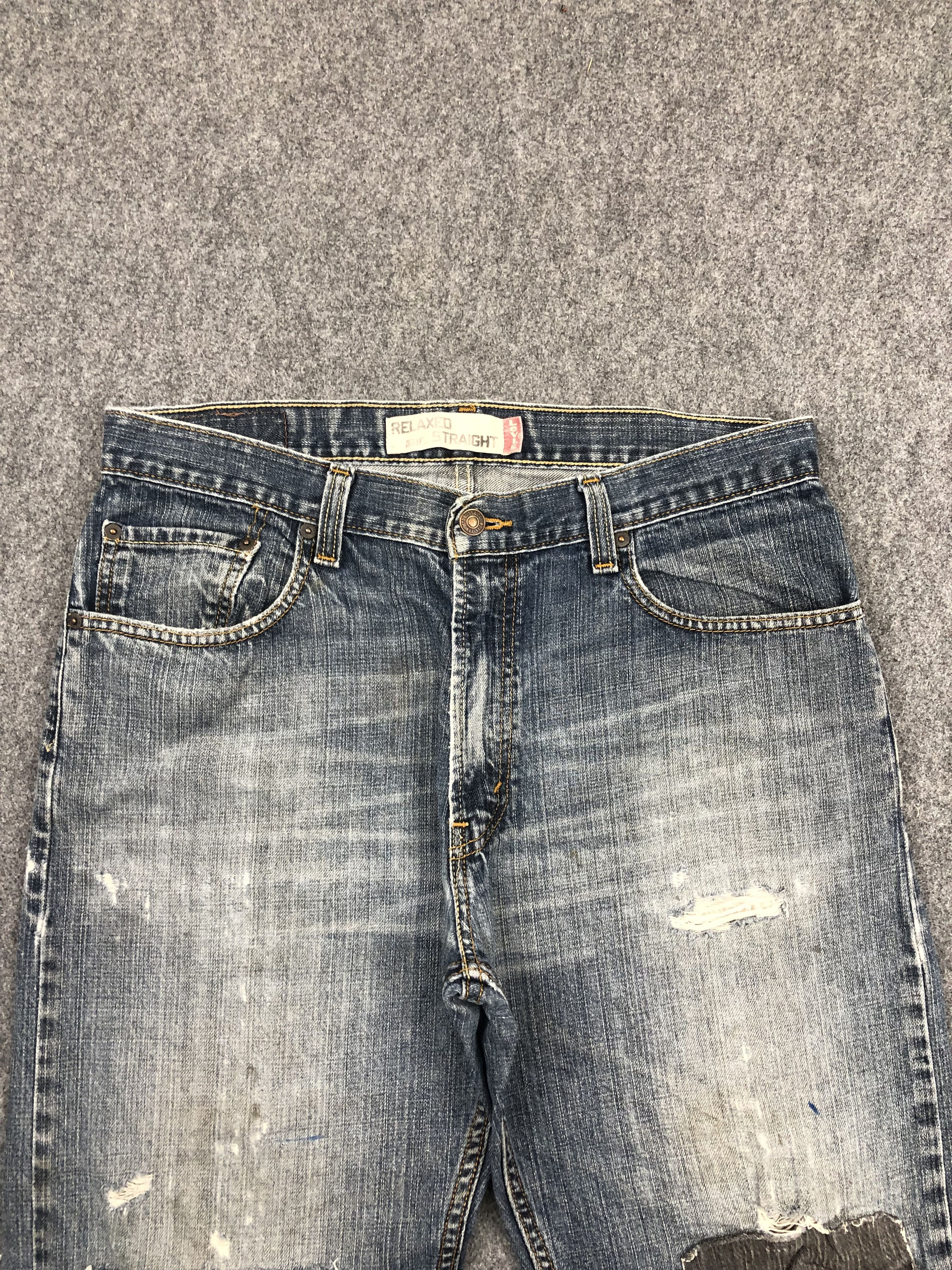 Levi's Vintage Levis 559 Faded Blue Denim DP1538 Size US 35 - 2 Thumbnail