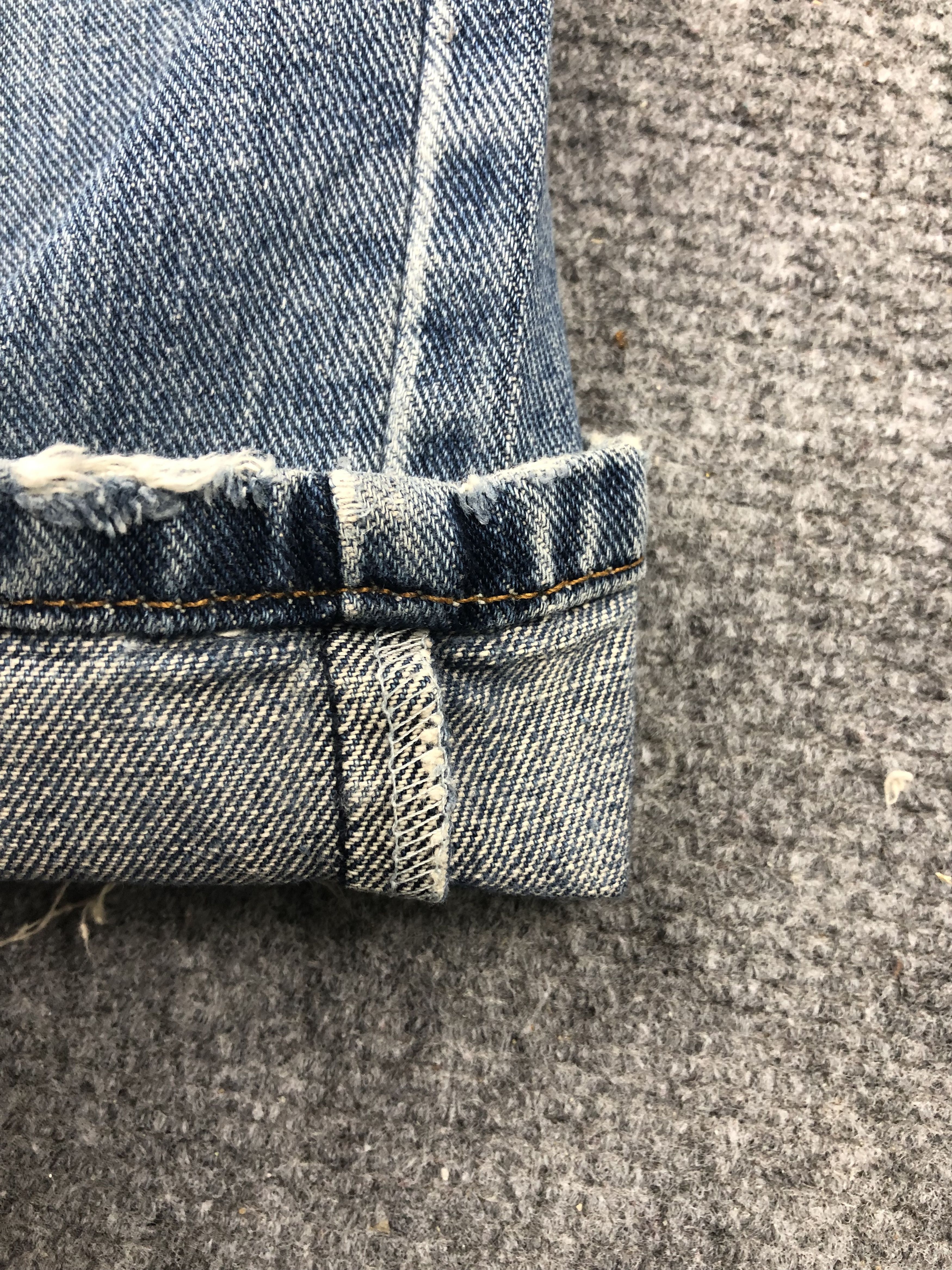 Levi's Vintage Levis 505 Faded Blue Denim DP1534 Size US 37 - 10 Thumbnail