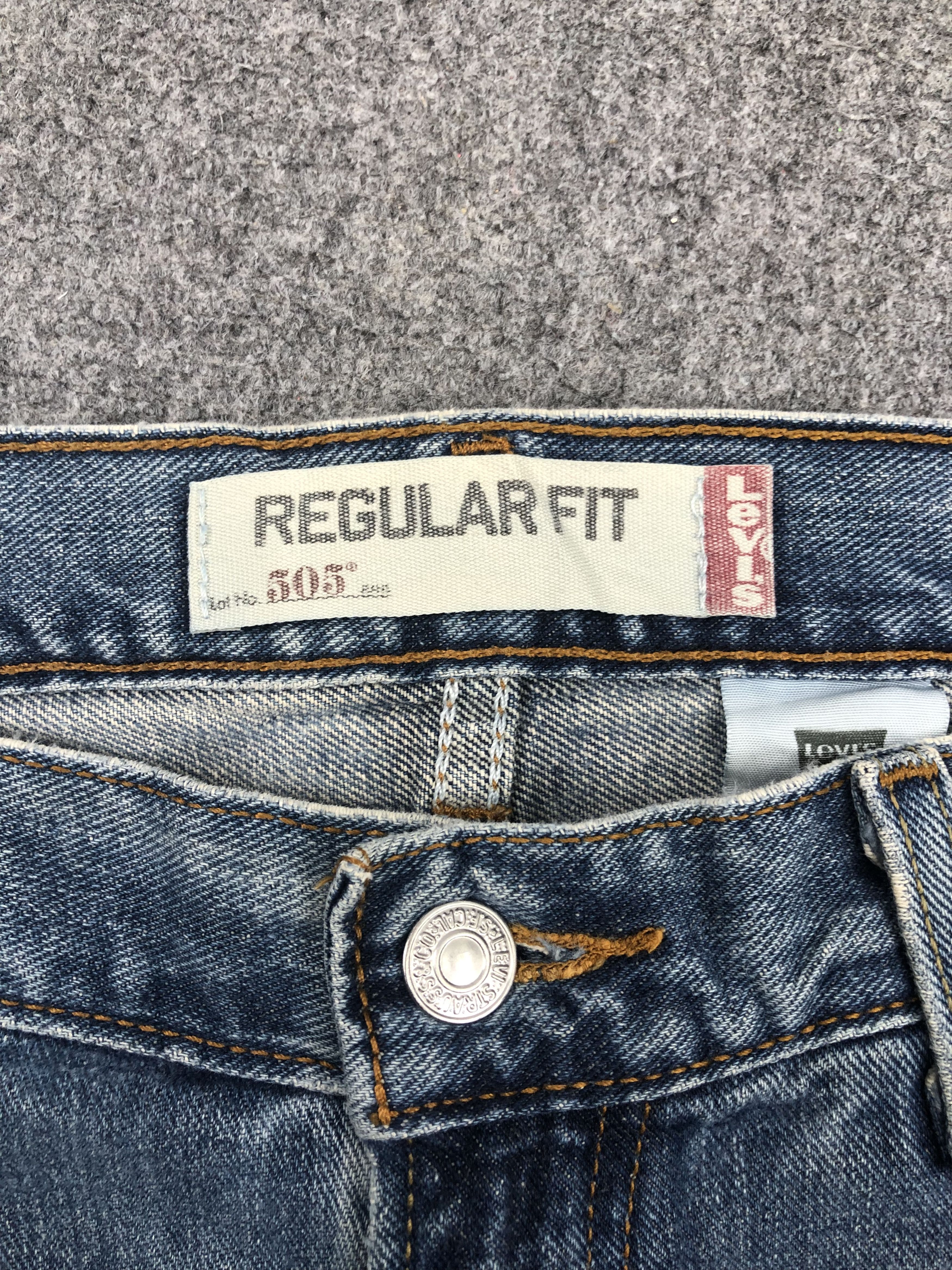Levi's Vintage Levis 505 Faded Blue Denim DP1534 Size US 37 - 9 Thumbnail