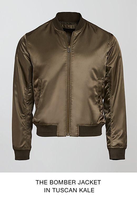 J Brand Jeans x Antoni The Bomber Jacket in Tuscan Kale