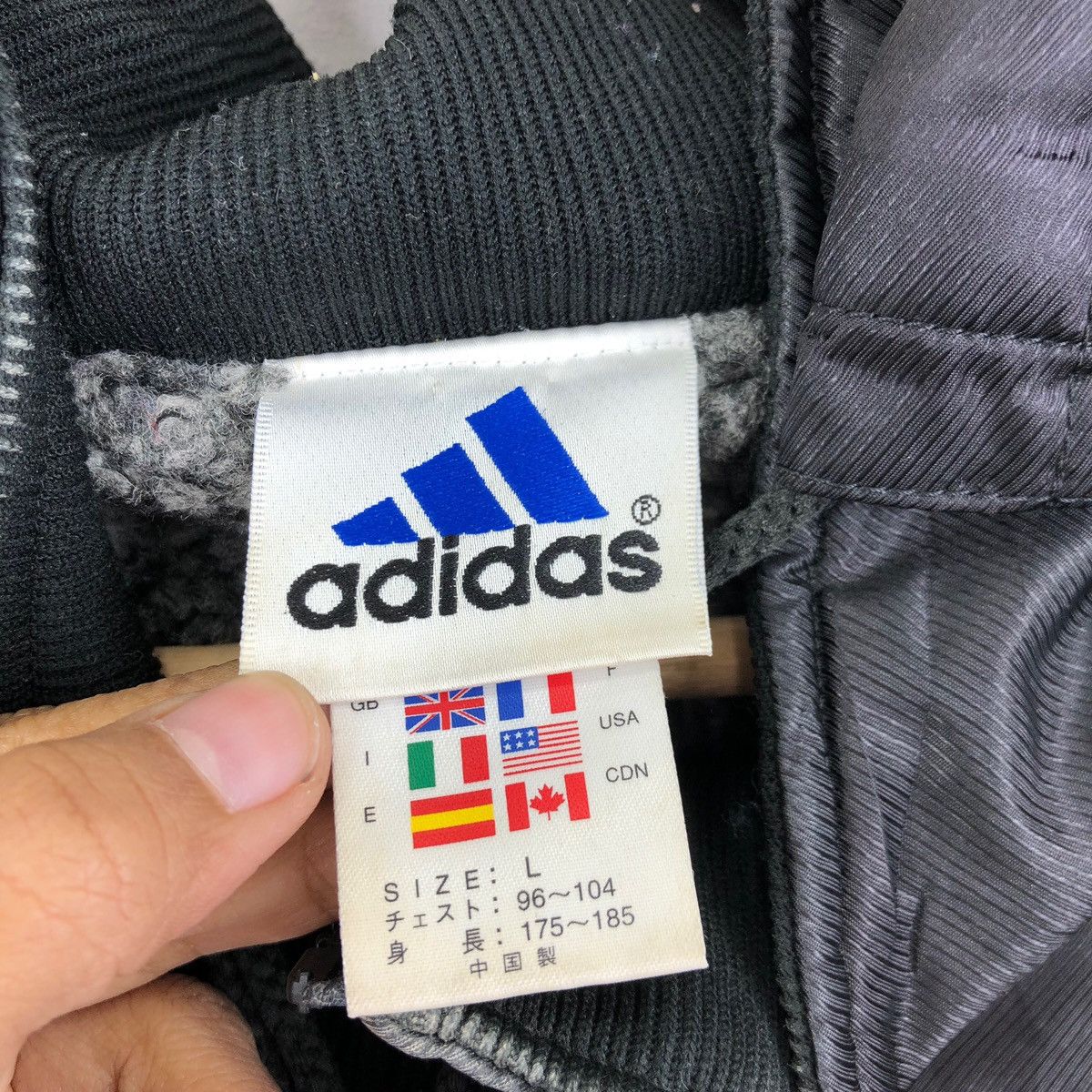 Adidas Vintage ADIDAS WINDBREAKER TRACK Fleece Long Jacket Size US L / EU 52-54 / 3 - 8 Thumbnail
