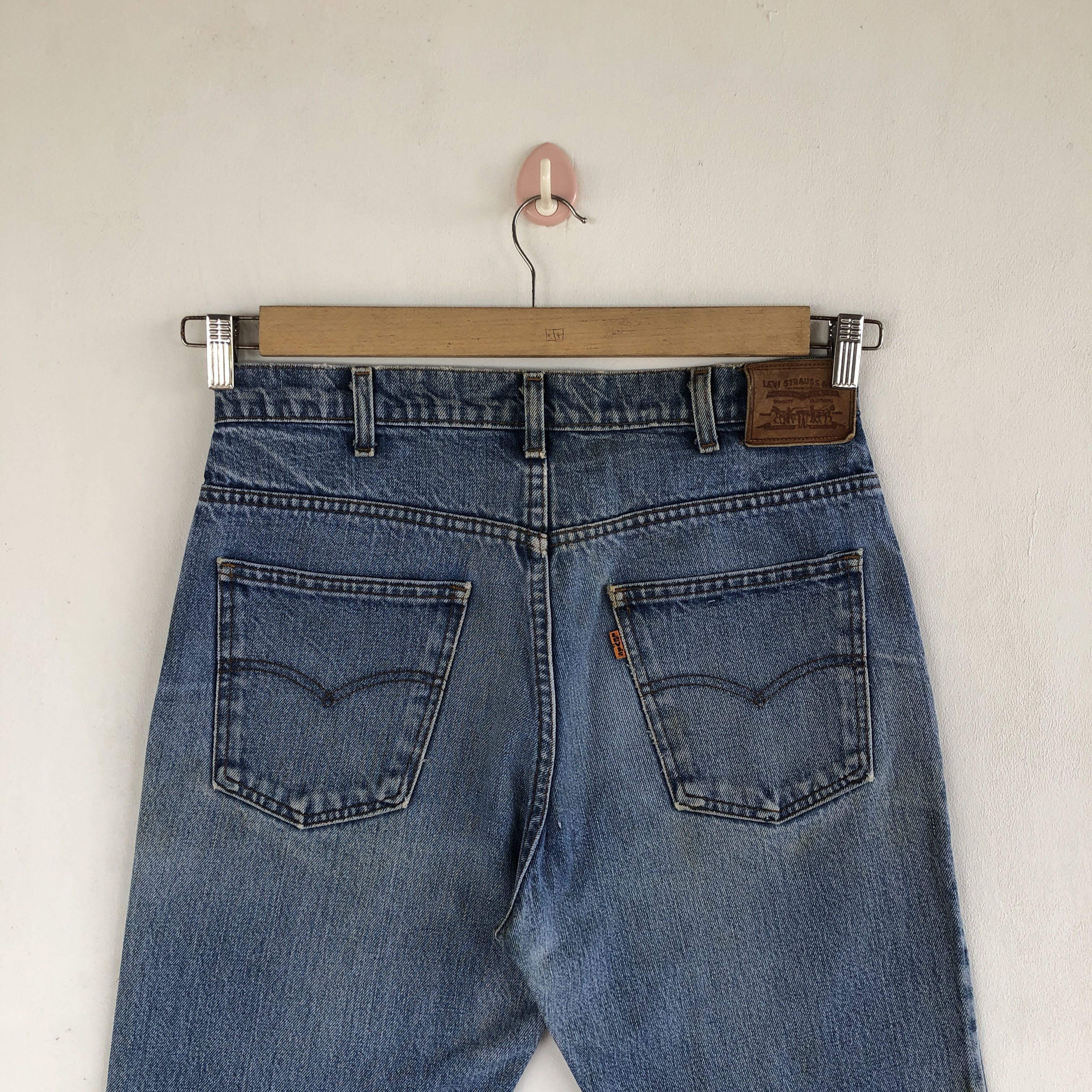 Levi's Vintage 80s Levis Orange Tab Jeans Levis Light Wash Denim Size 32" / US 10 / IT 46 - 4 Thumbnail