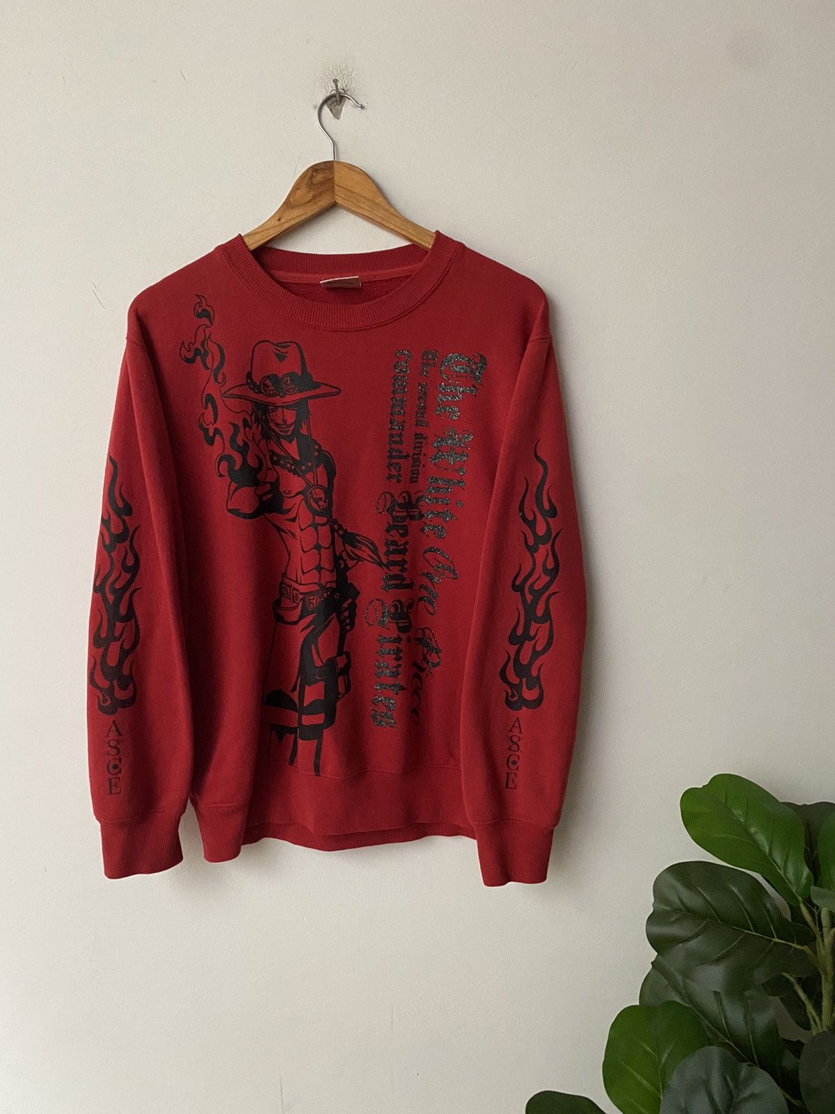 One Piece × Vintage Vintage One Piece Sweatshirt overprint nice design Size US M / EU 48-50 / 2 - 3 Thumbnail