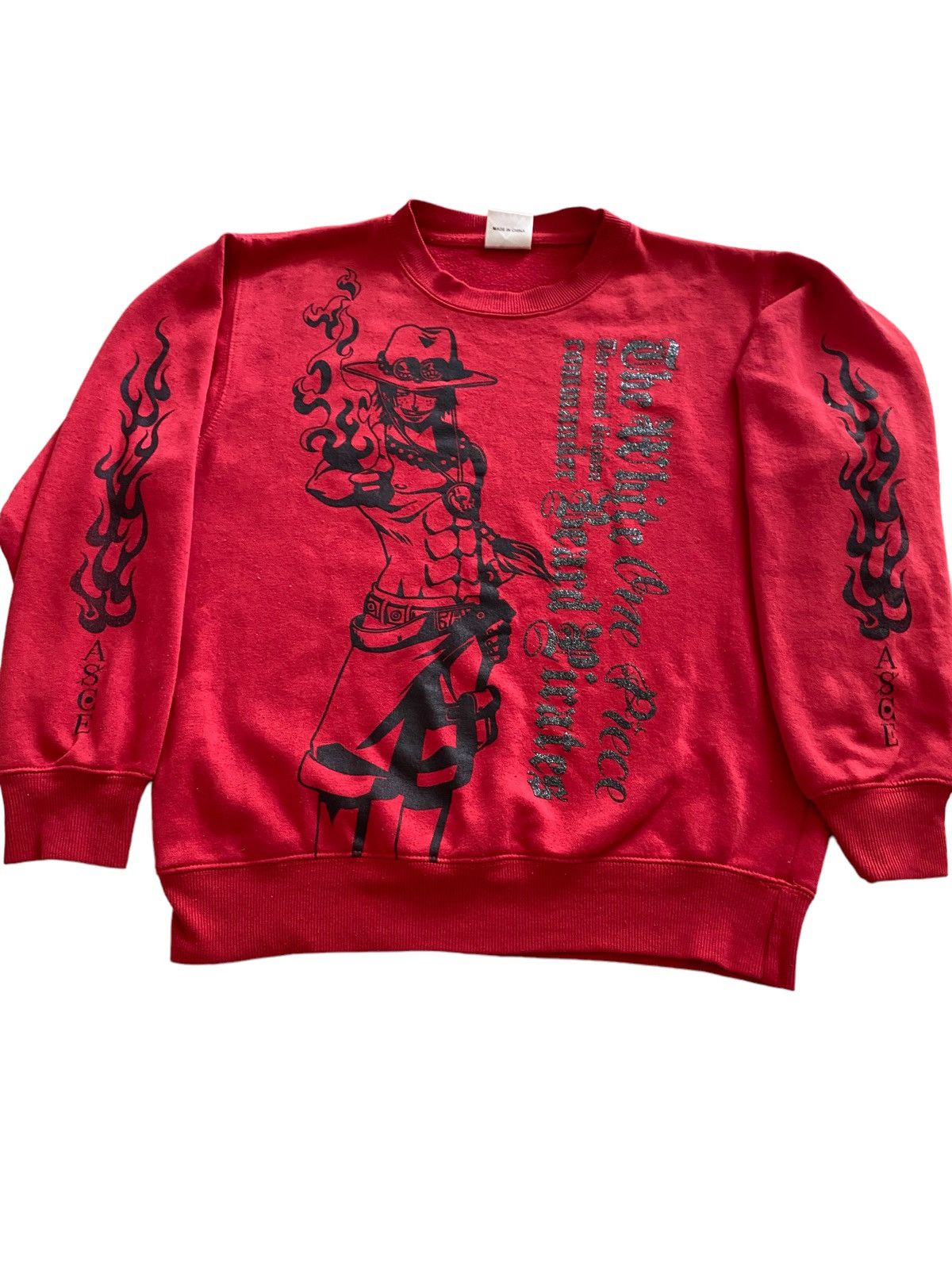 One Piece × Vintage Vintage One Piece Sweatshirt overprint nice design Size US M / EU 48-50 / 2 - 8 Thumbnail